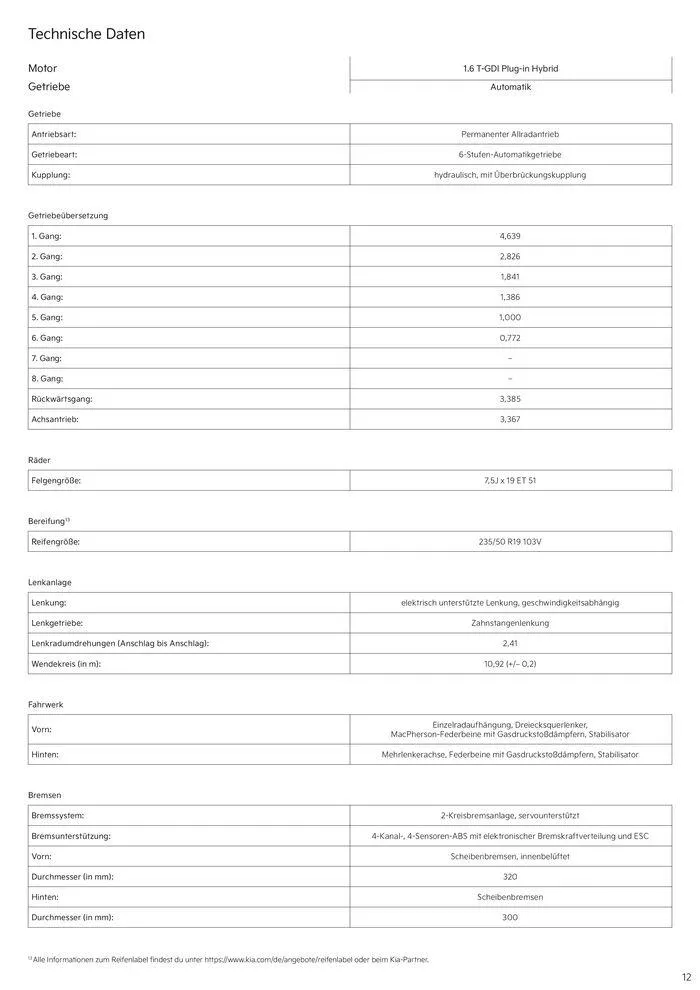 KIA Sportage Plug-in Hybrid von 3. September bis 3. September 2025 - Prospekt seite 12