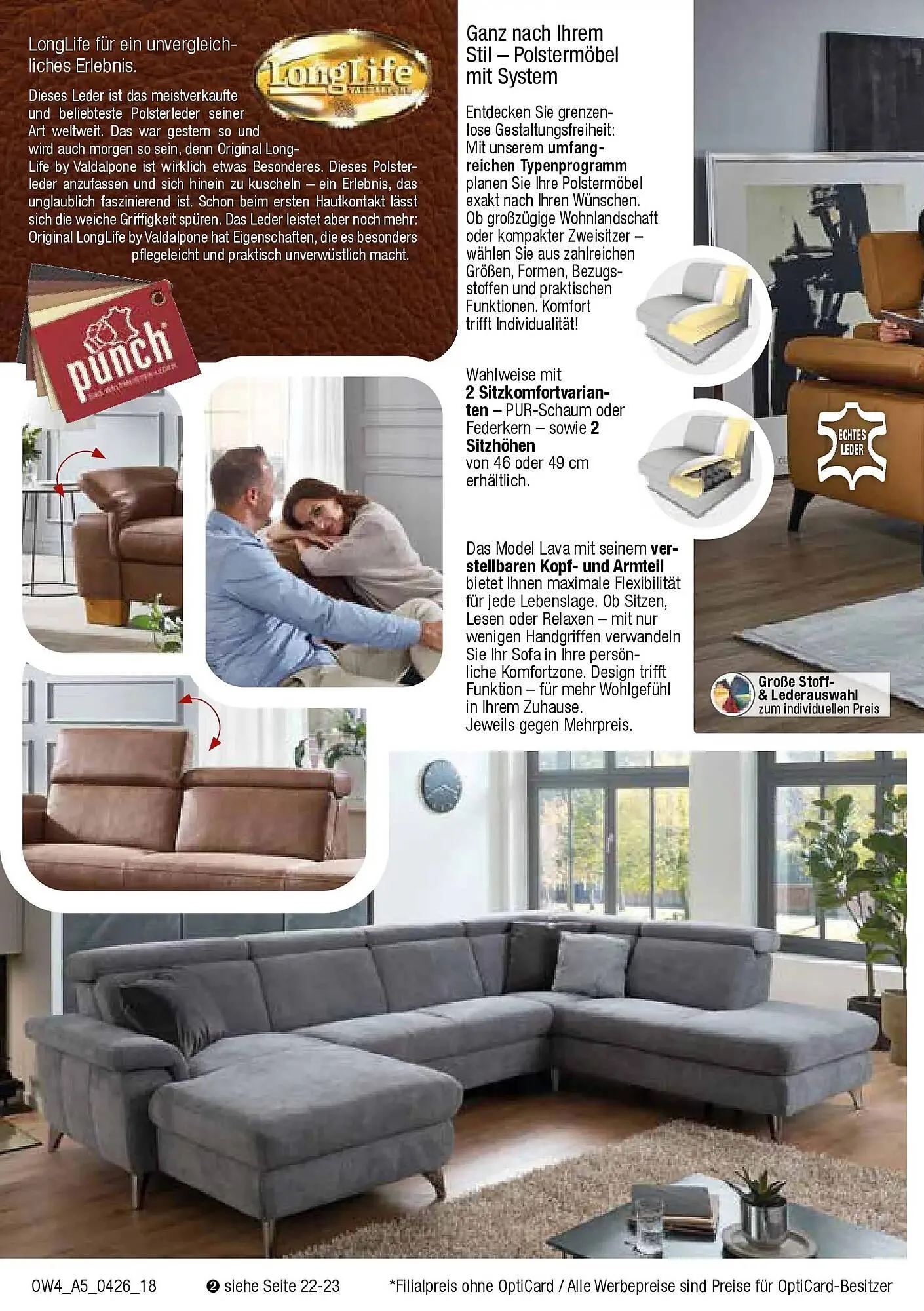 Opti Wohnwelt Prospekt von 1. April bis 18. April 2026 - Prospekt seite 18