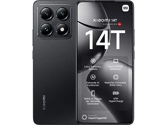 XIAOMI 14T 256 GB Titan Black Dual SIM