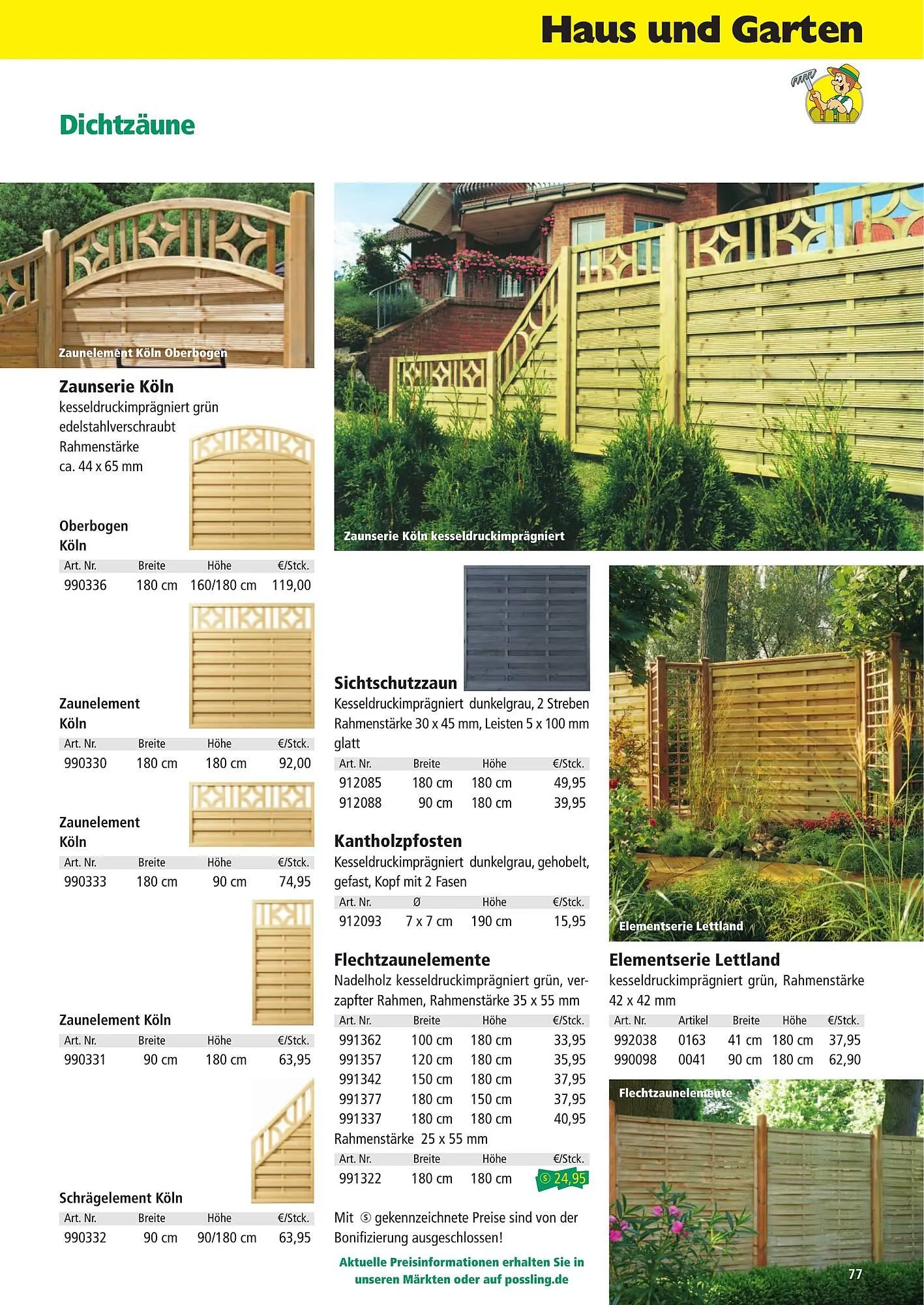 Holz Possling Prospekt von 1. April bis 31. Juli 2026 - Prospekt seite 77