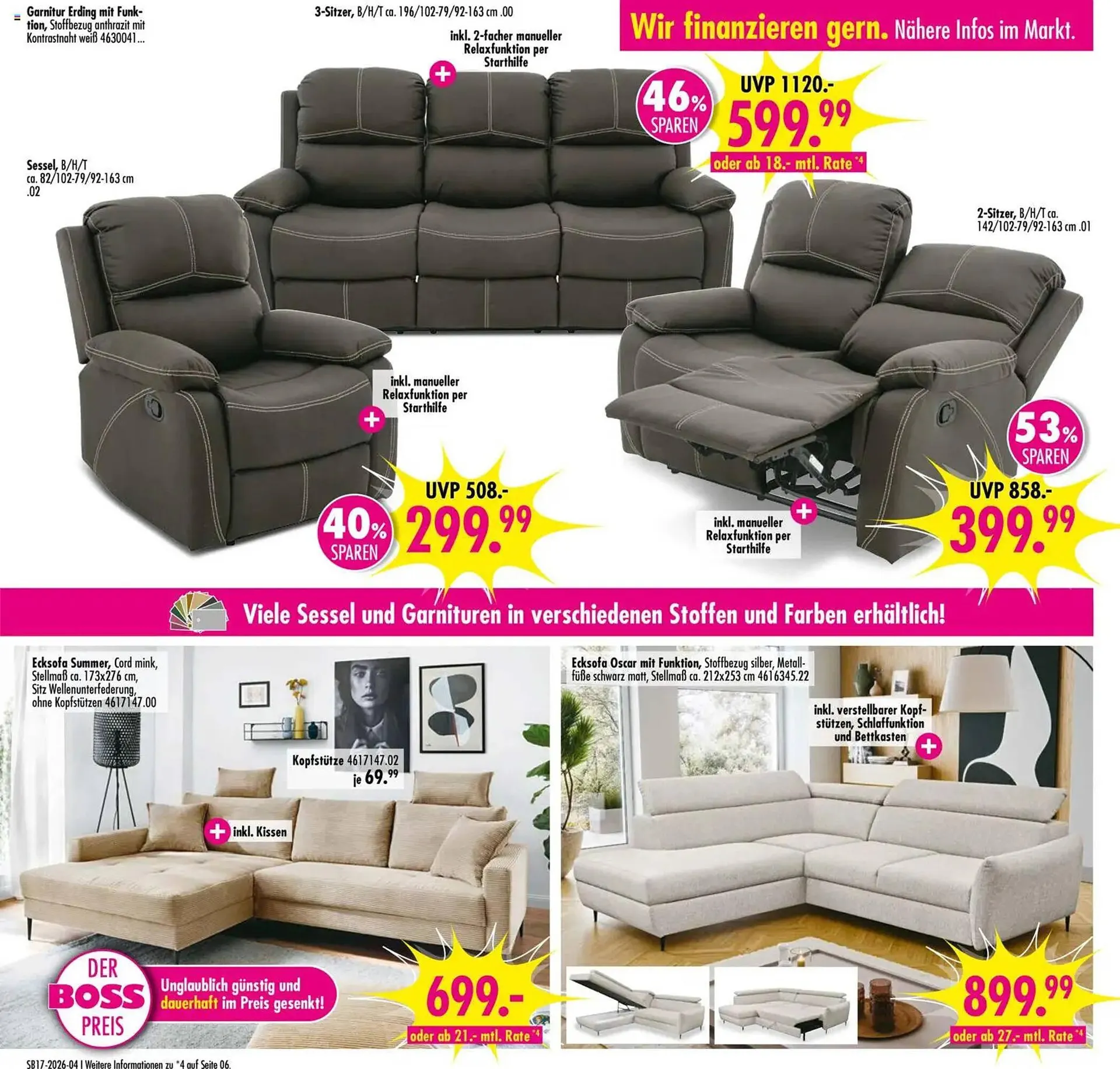 Möbel Boss Prospekt von 18. April bis 24. April 2026 - Prospekt seite 4