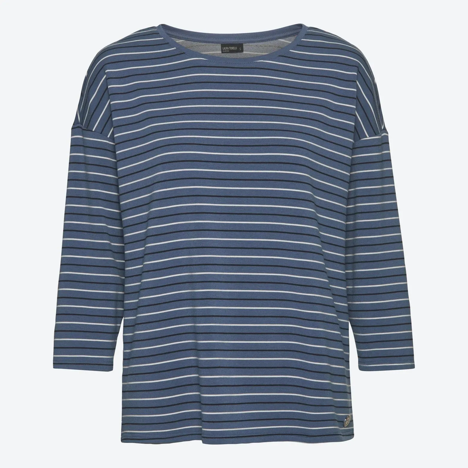 Damen-Langarmshirt in gestreiftem Design