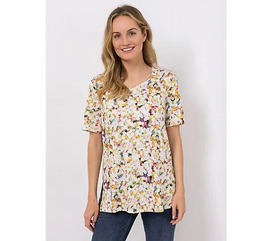 IN-PRINT Shirt 1/2-Arm Herzausschnitt bedruckt