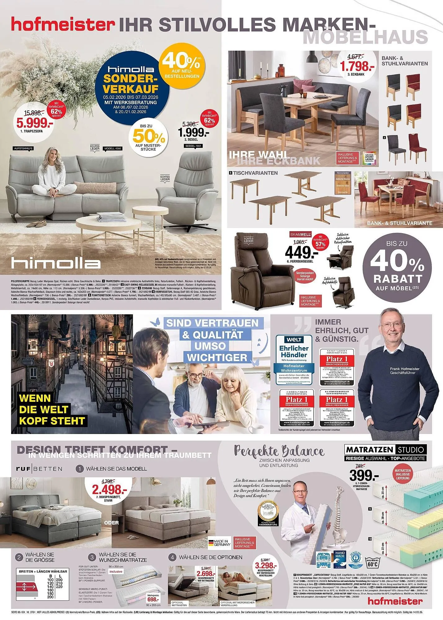 Hofmeister Prospekt von 18. Februar bis 14. März 2026 - Prospekt seite 5