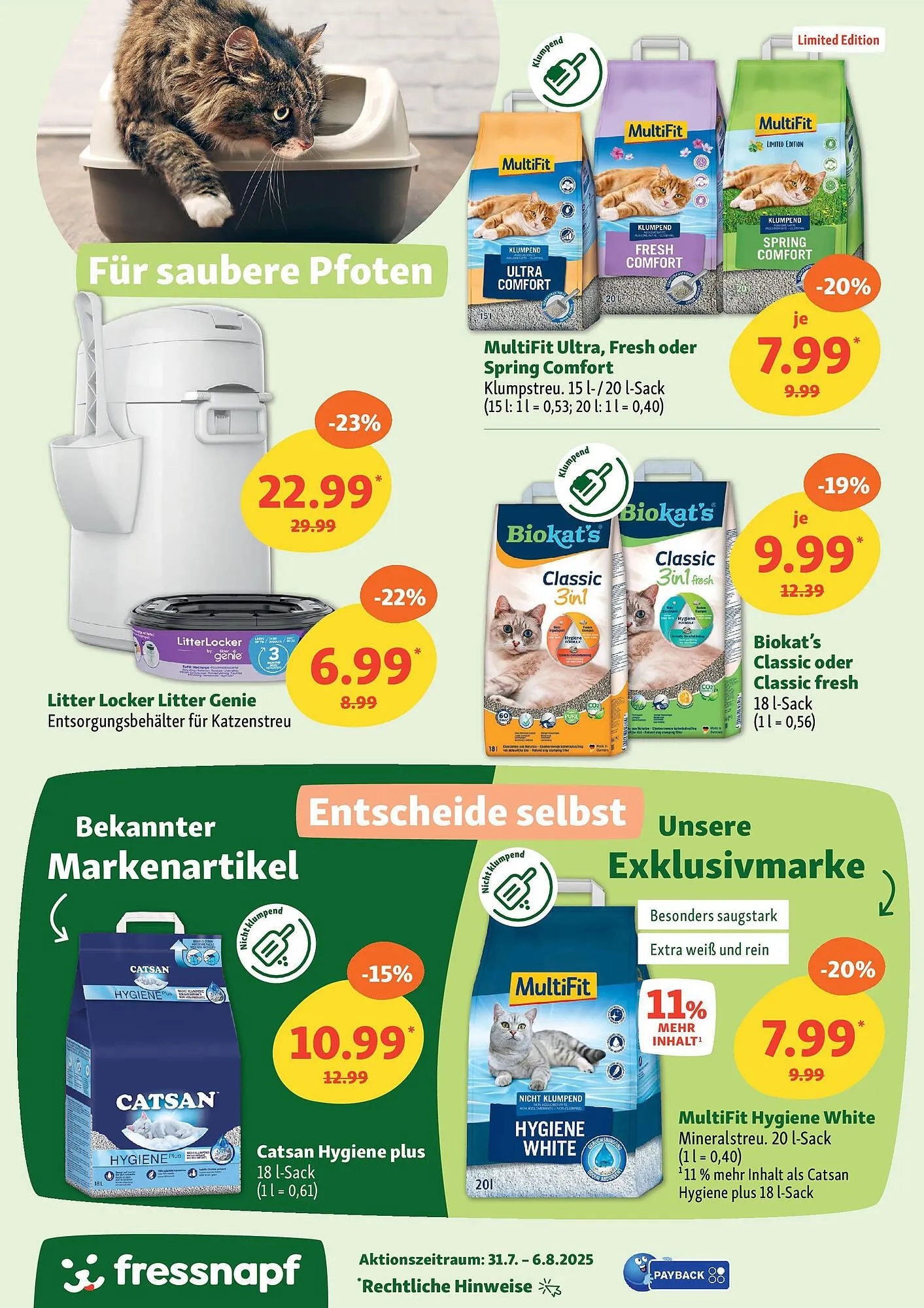 Fressnapf Prospekt von 30. Juli bis 6. August 2025 - Prospekt seite 8