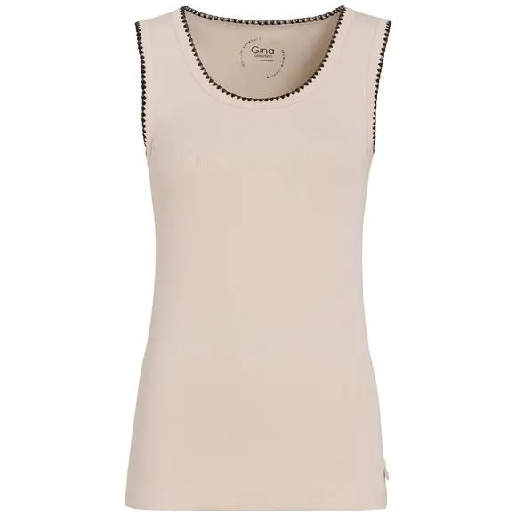 Damen Top mit Rippstruktur