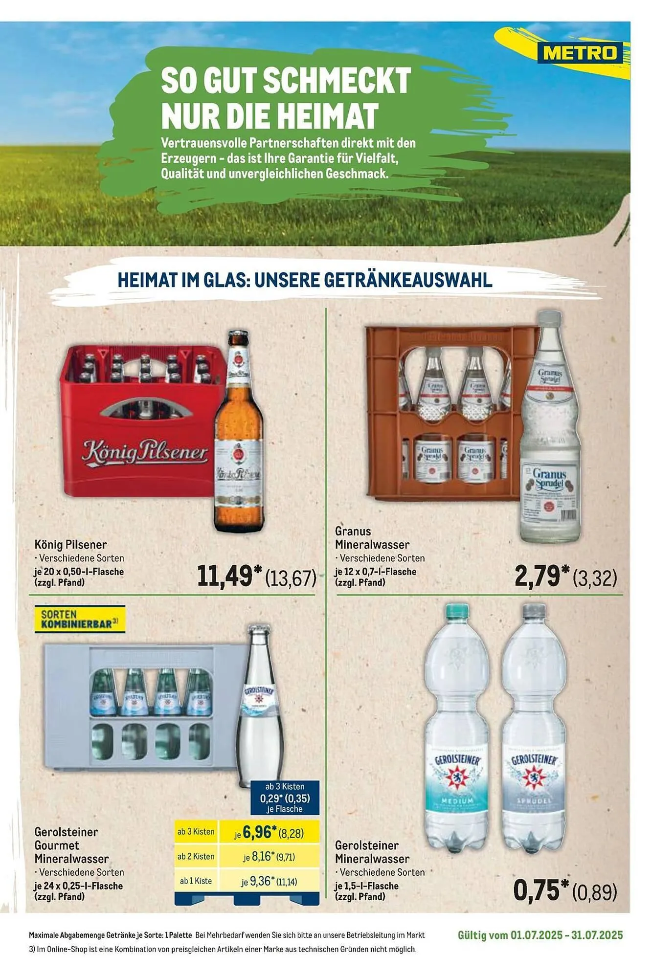 METRO Prospekt von 1. Juli bis 31. Juli 2025 - Prospekt seite 25