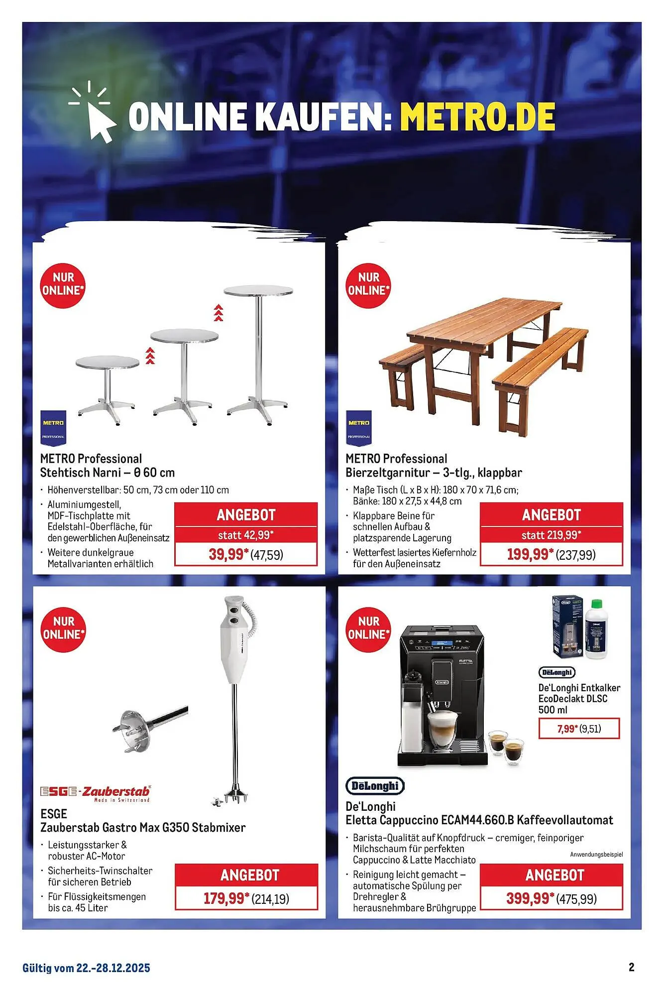 METRO Prospekt von 21. Dezember bis 27. Dezember 2025 - Prospekt seite 2