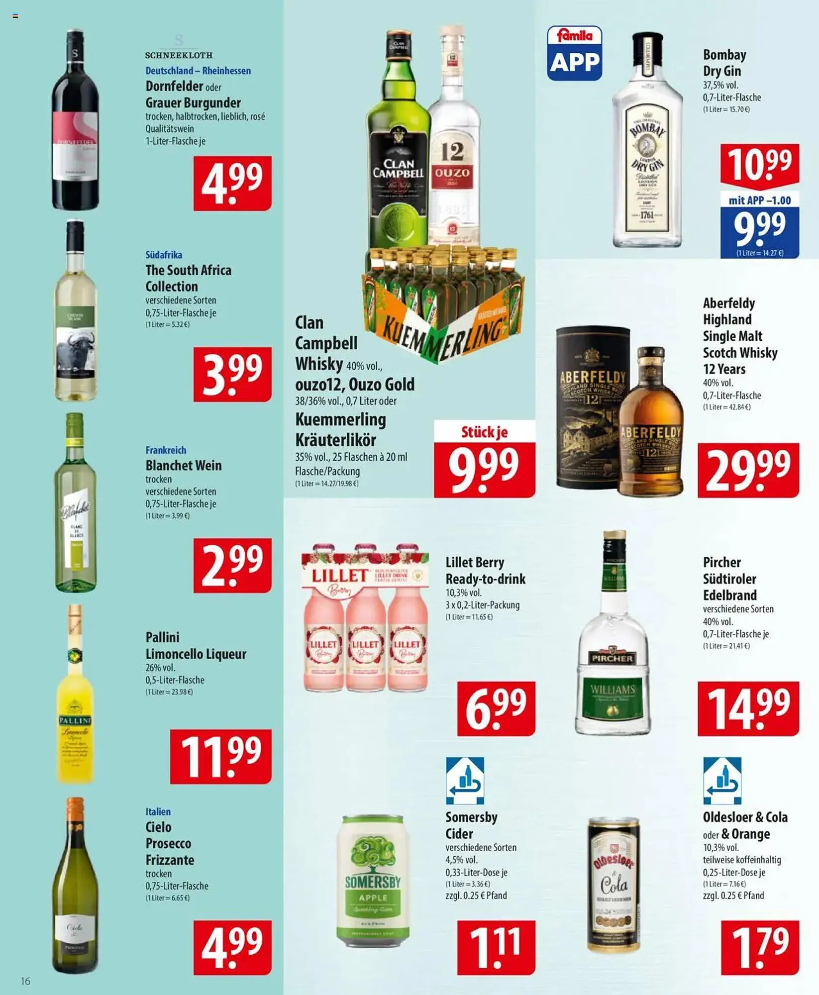 Famila Nord Ost Prospekt von 31. März bis 5. April 2025 - Prospekt seite 16