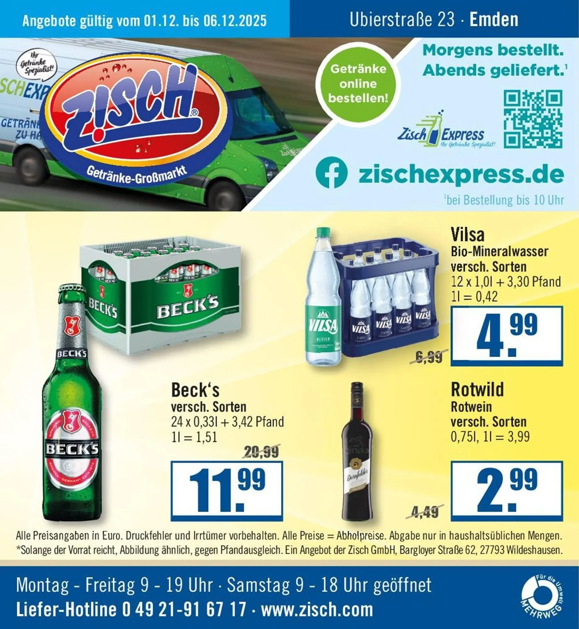 Zisch Prospekt von 1. Dezember bis 6. Dezember 2025 - Prospekt seite 1
