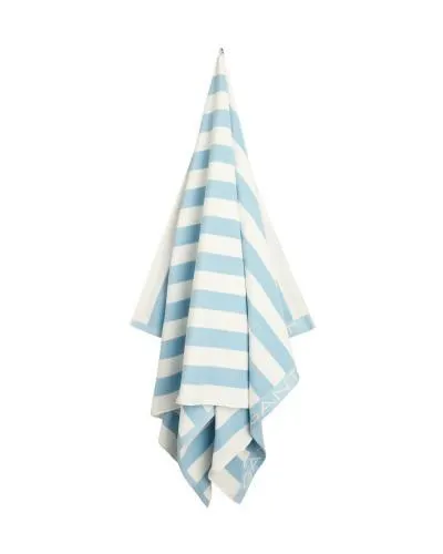 Gant Strandhandtuch Block Stripe Fresh Blue