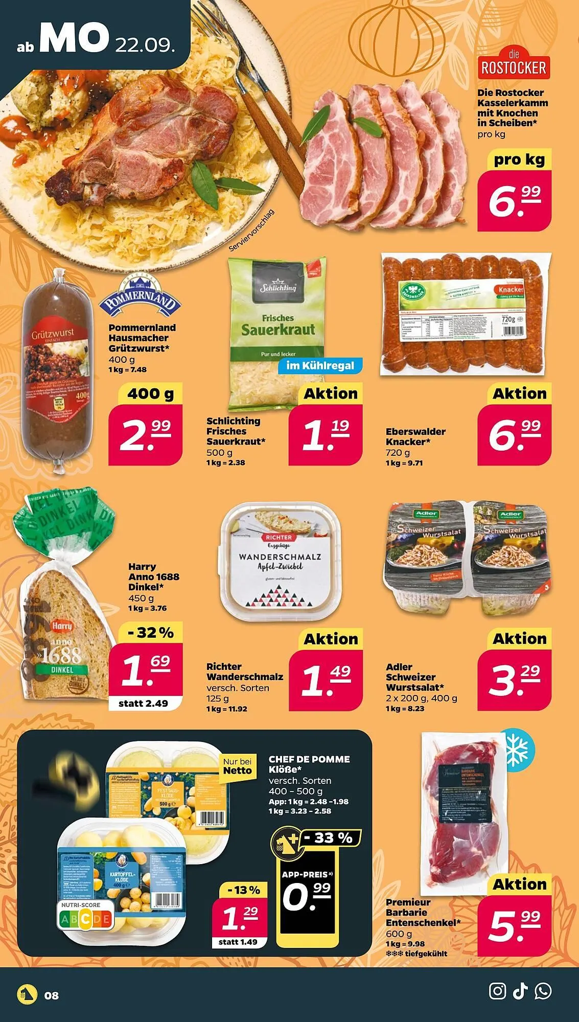 NETTO Prospekt von 22. September bis 27. September 2025 - Prospekt seite 8