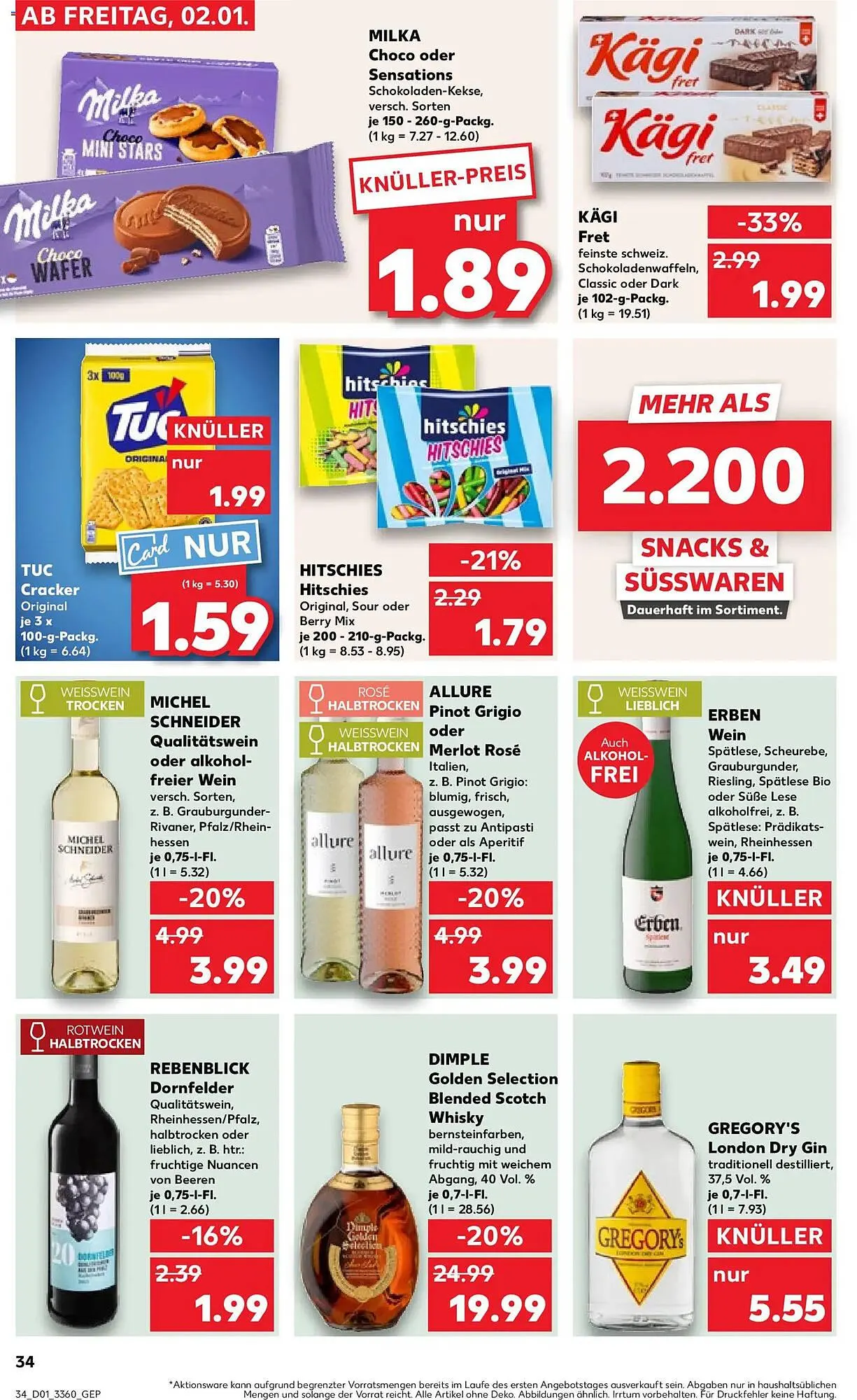 Kaufland Prospekt von 2. Januar bis 7. Januar 2026 - Prospekt seite 34