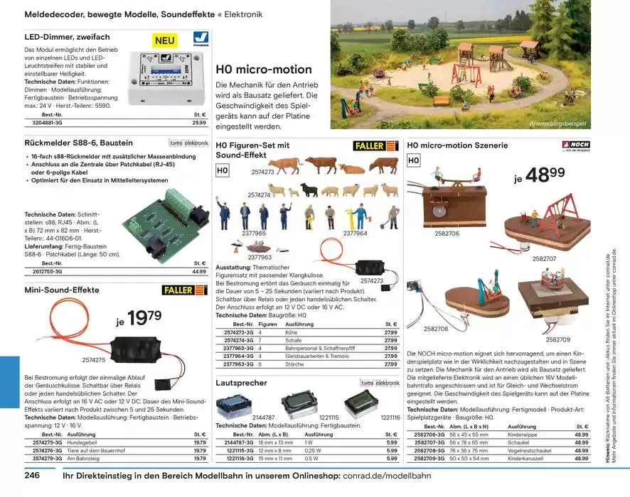 Modellbahn Katalog von 29. Oktober bis 31. Dezember 2025 - Prospekt seite 248
