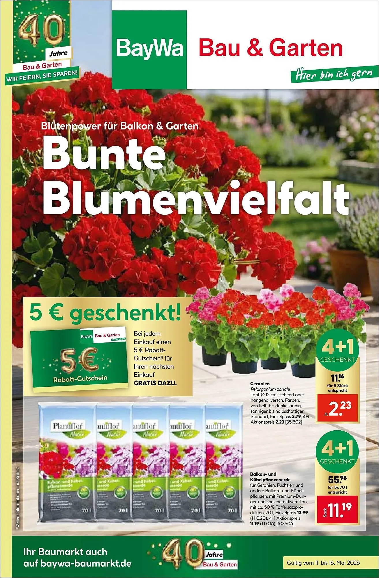 BayWa Bau & Garten Prospekt von 11. Mai bis 17. Mai 2026 - Prospekt seite 1