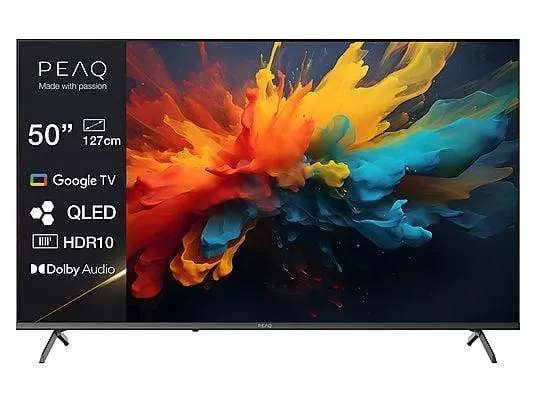 PEAQ PTV 55GQU-5025C QLED UHD TV (Flat, 55 Zoll / 139,0 cm, QLED 4K, SMART TV)