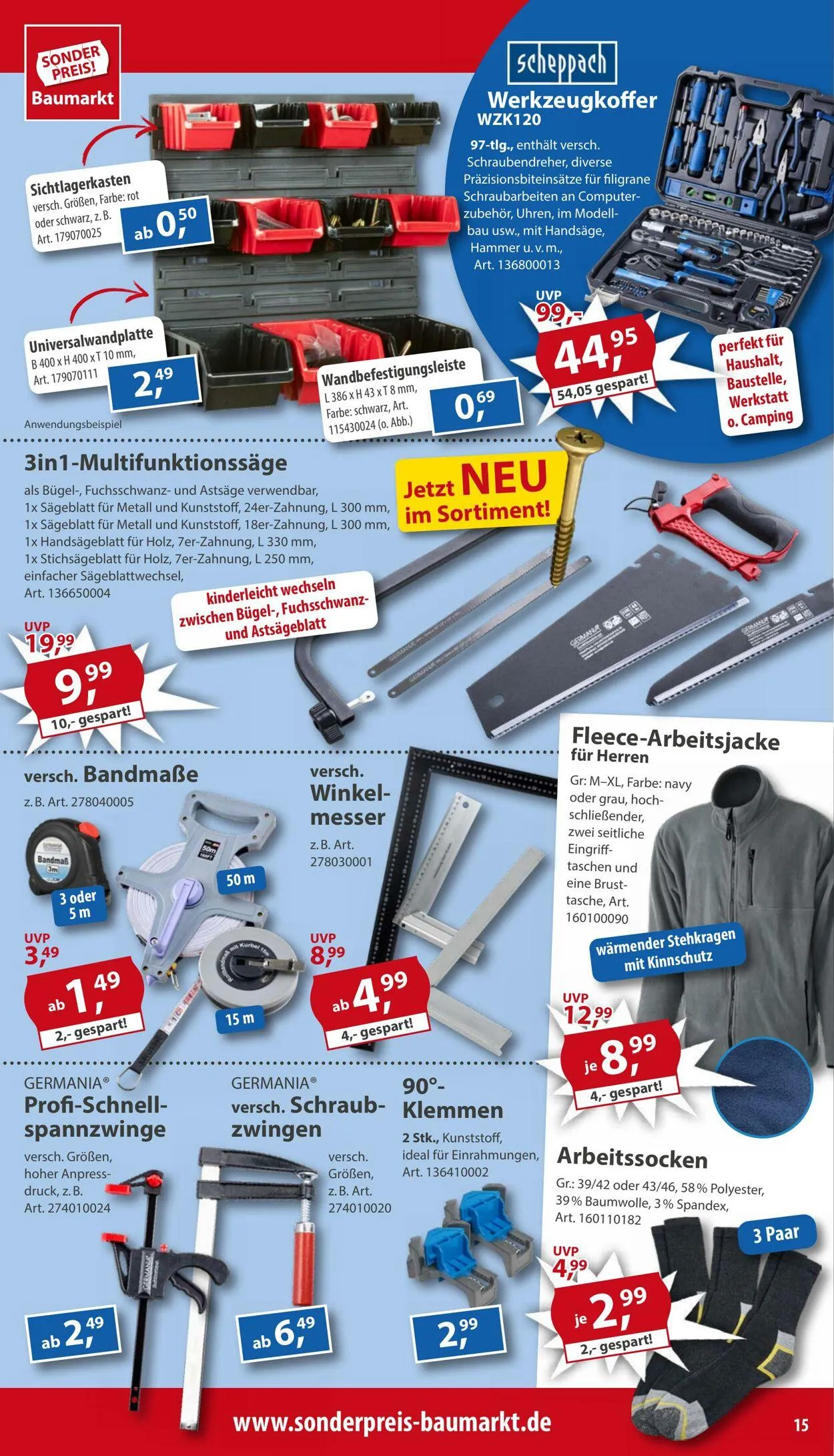 Sonderpreis Baumarkt Aktueller Prospekt von 19. Juli bis 2. August 2025 - Prospekt seite 15