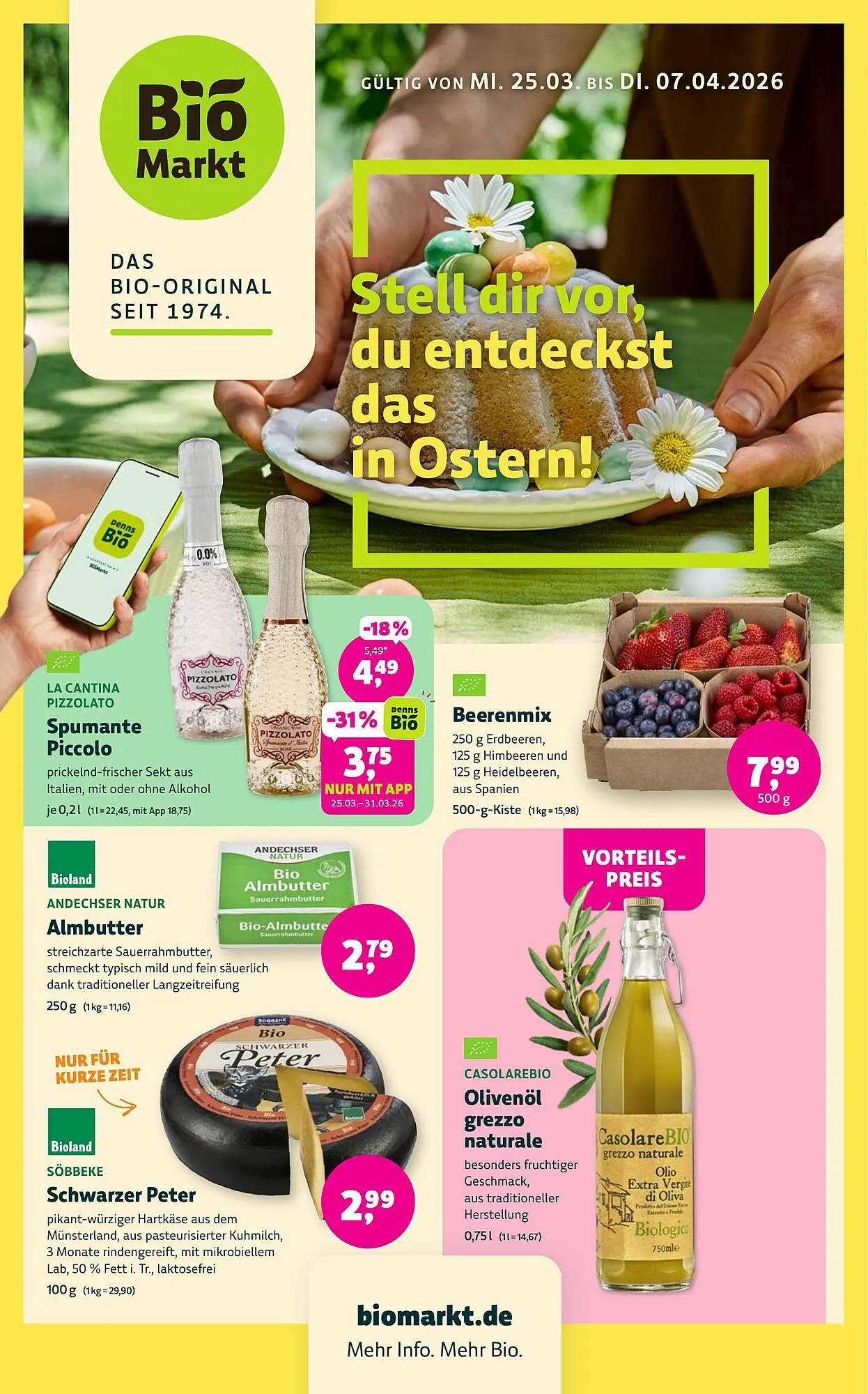 Aleco Biomarkt Prospekt von 25. März bis 7. April 2026 - Prospekt seite 1