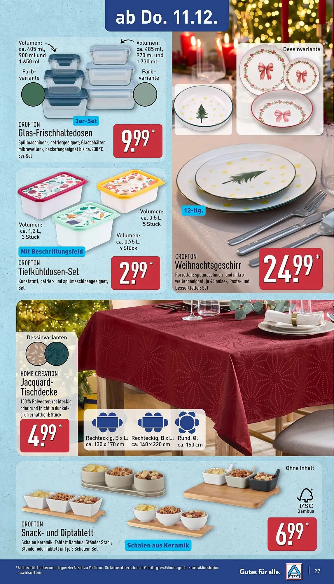 Aldi Nord Prospekt von 8. Dezember bis 13. Dezember 2025 - Prospekt seite 27