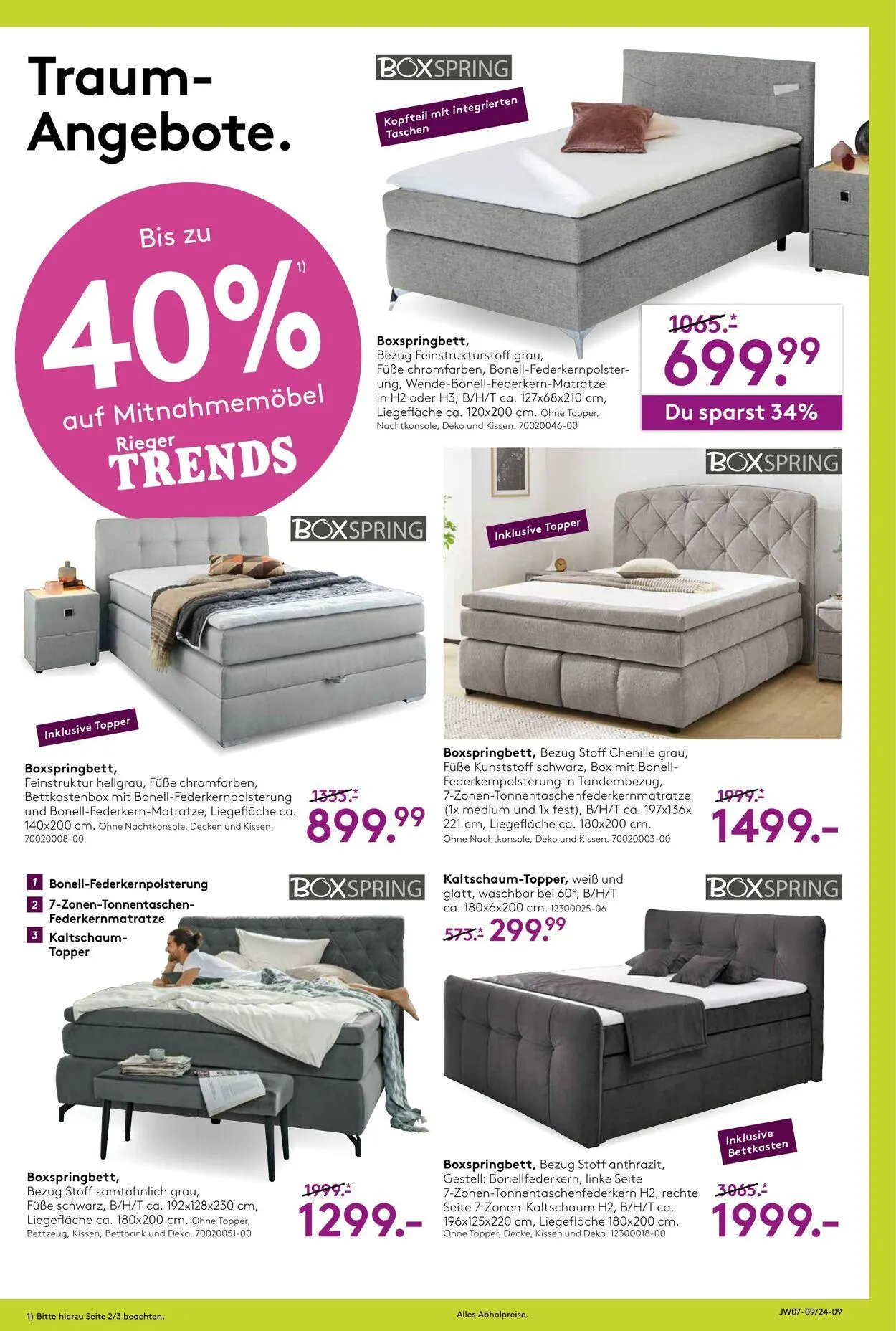 Möbel Rieger Aktueller Prospekt von 21. Mai bis 4. Juni 2025 - Prospekt seite 9