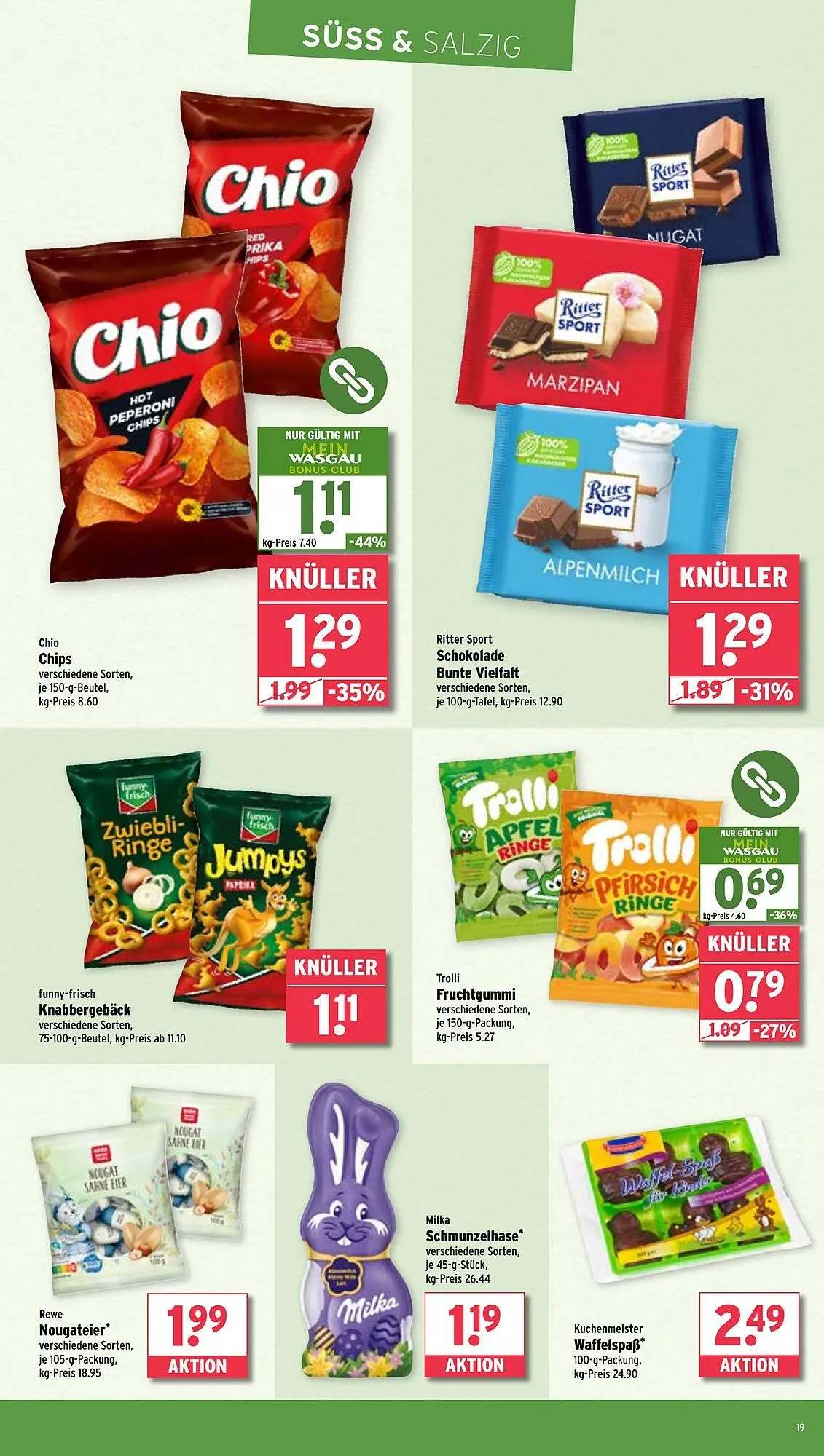 Wasgau Prospekt von 31. März bis 5. April 2025 - Prospekt seite 19