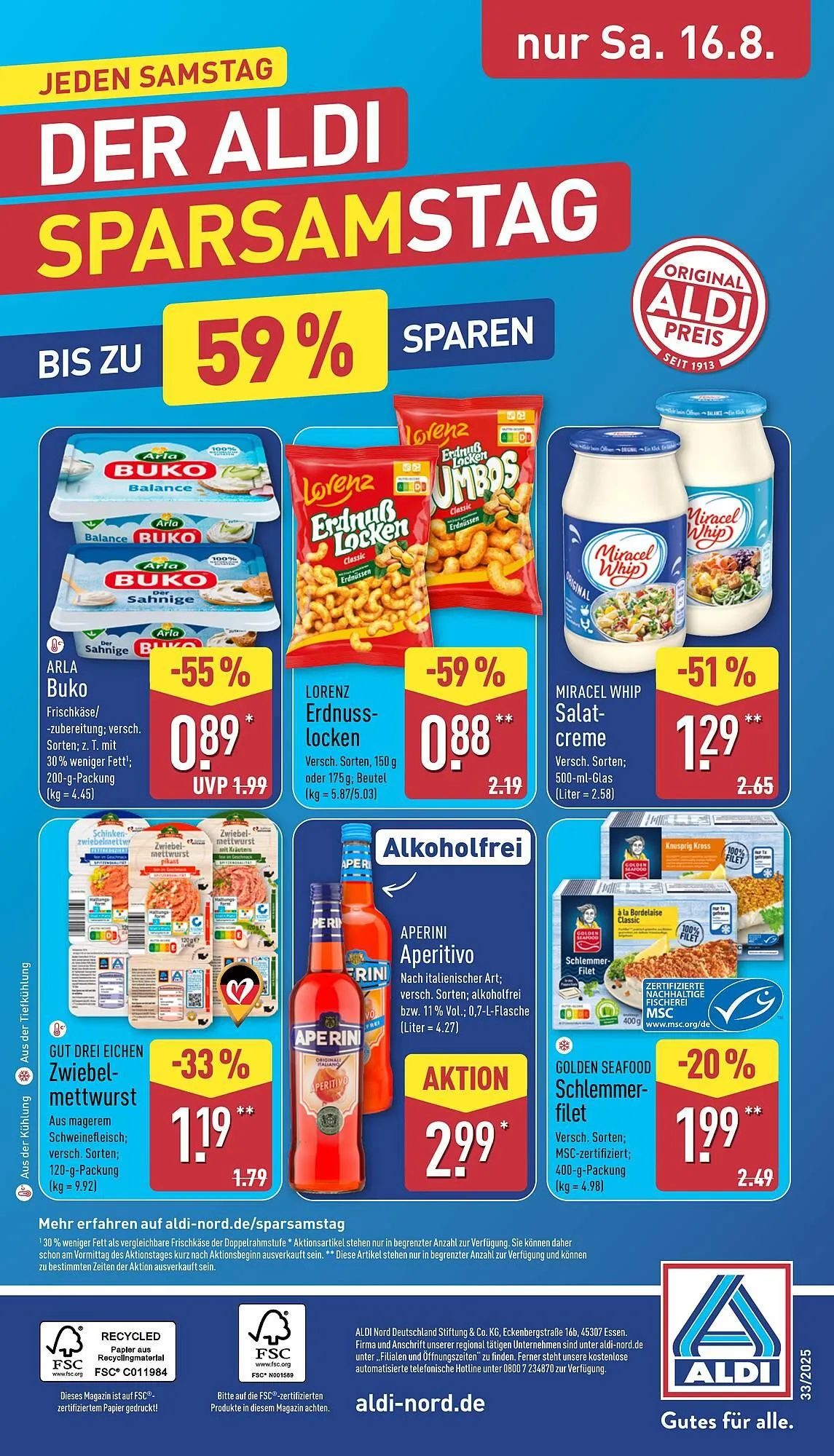 Aldi Nord Prospekt von 11. August bis 16. August 2025 - Prospekt seite 36