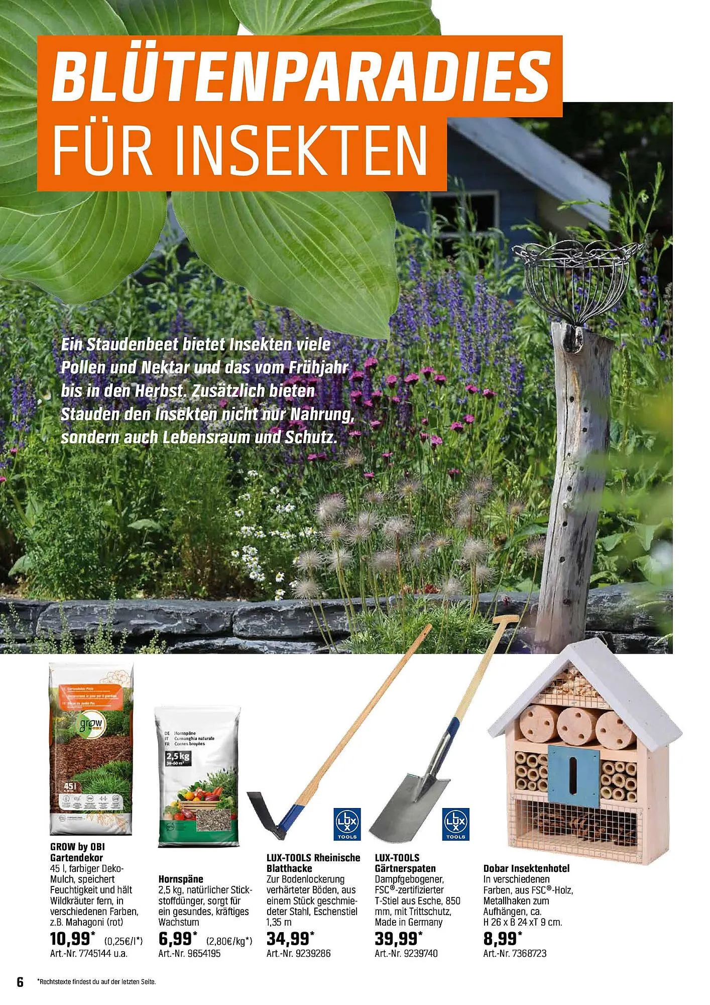 OBI Prospekt von 6. April bis 24. April 2025 - Prospekt seite 6