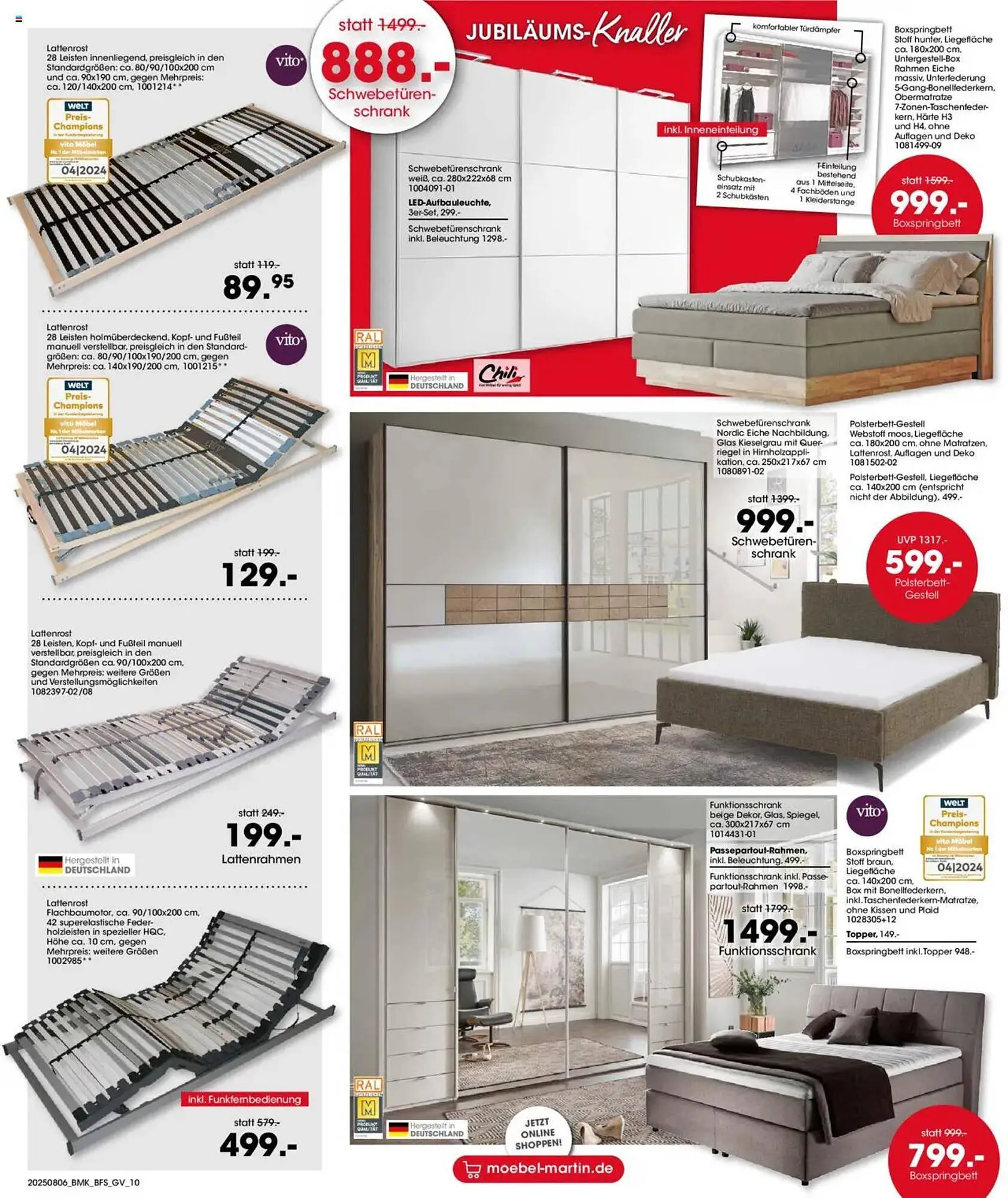 Möbel Martin Prospekt von 6. August bis 19. August 2025 - Prospekt seite 10