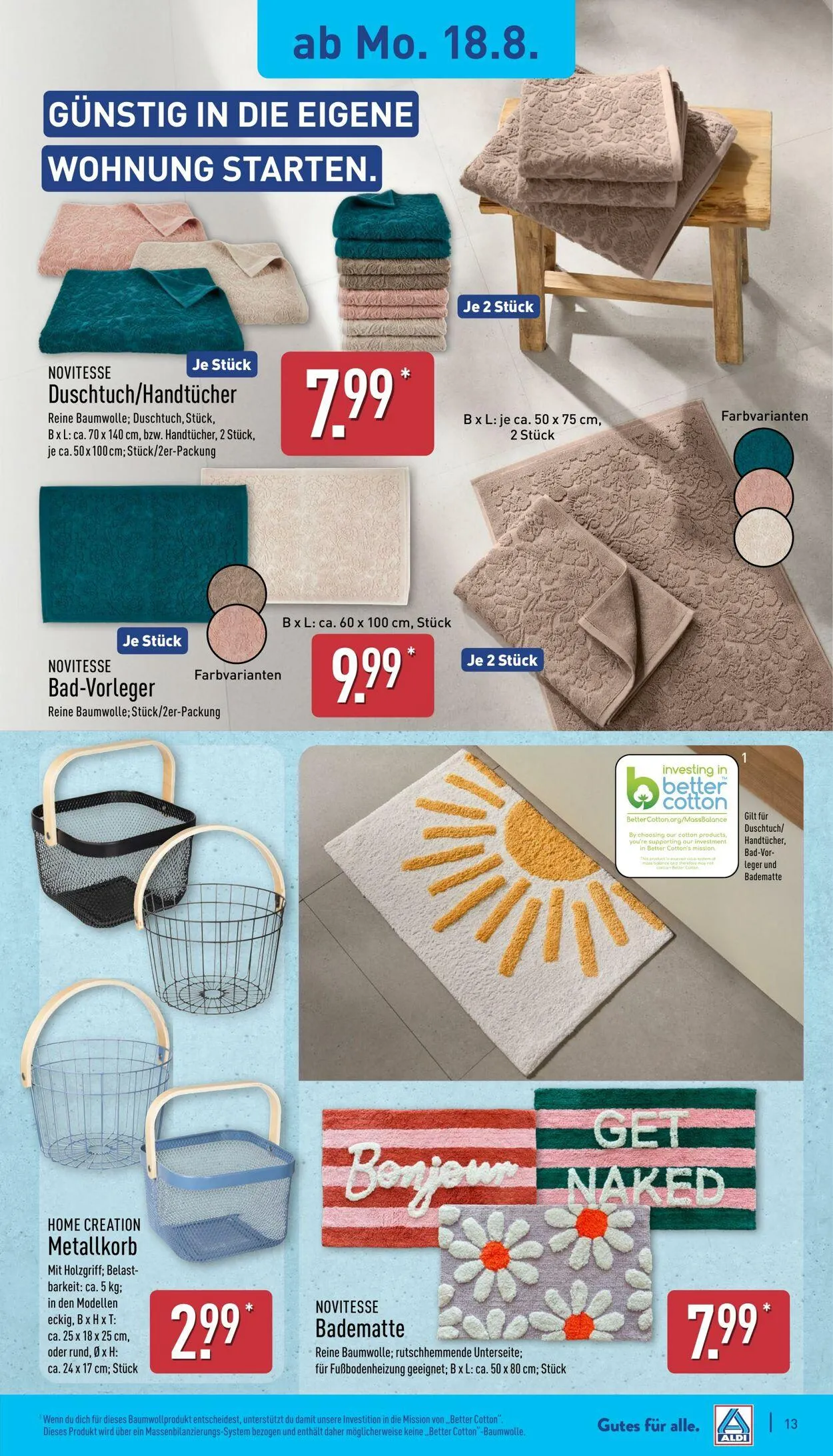 Aldi-Nord von 18. August bis 23. August 2025 - Prospekt seite 13