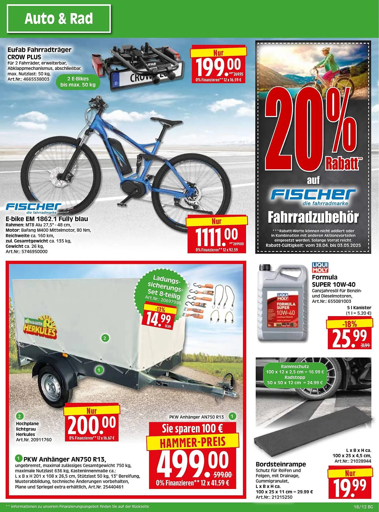 Herkules Baumarkt Prospekt von 28. April bis 3. Mai 2025 - Prospekt seite 14