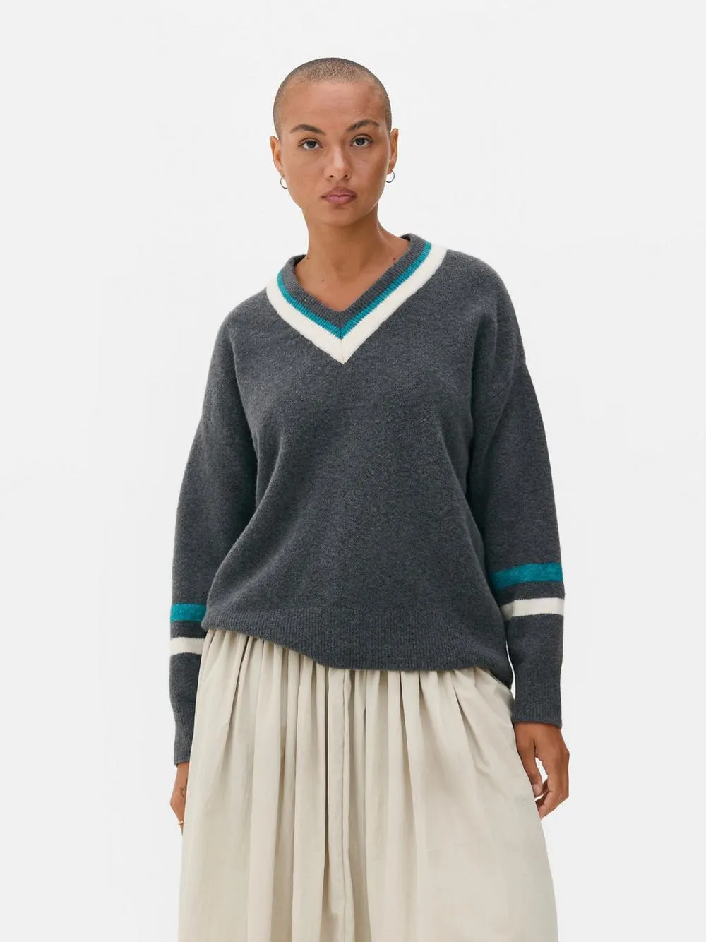 Pullover mit V-Ausschnitt