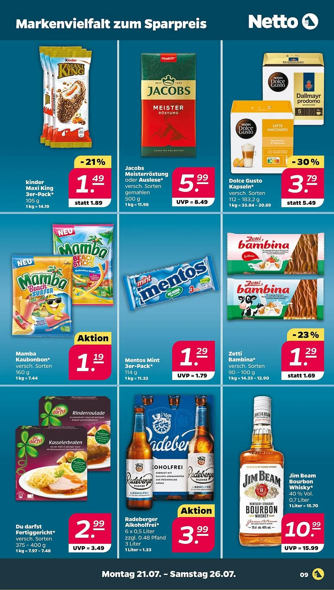 NETTO Prospekt von 21. Juli bis 26. Juli 2025 - Prospekt seite 9