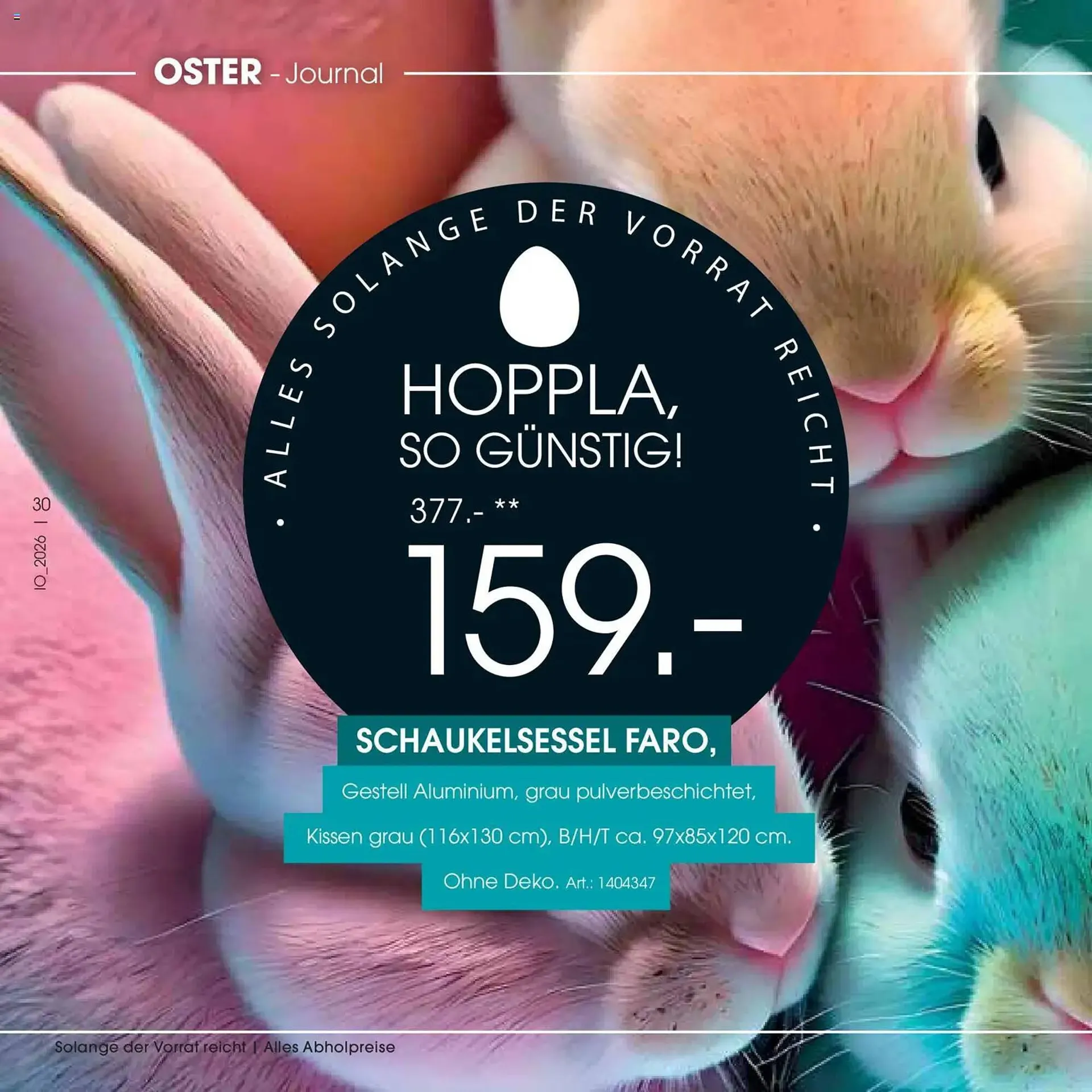 Zurbrüggen Prospekt von 23. März bis 11. April 2026 - Prospekt seite 30