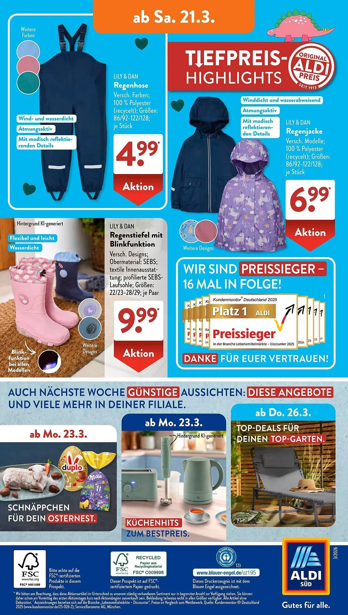 Aldi Süd Prospekt von 16. März bis 22. März 2026 - Prospekt seite 18