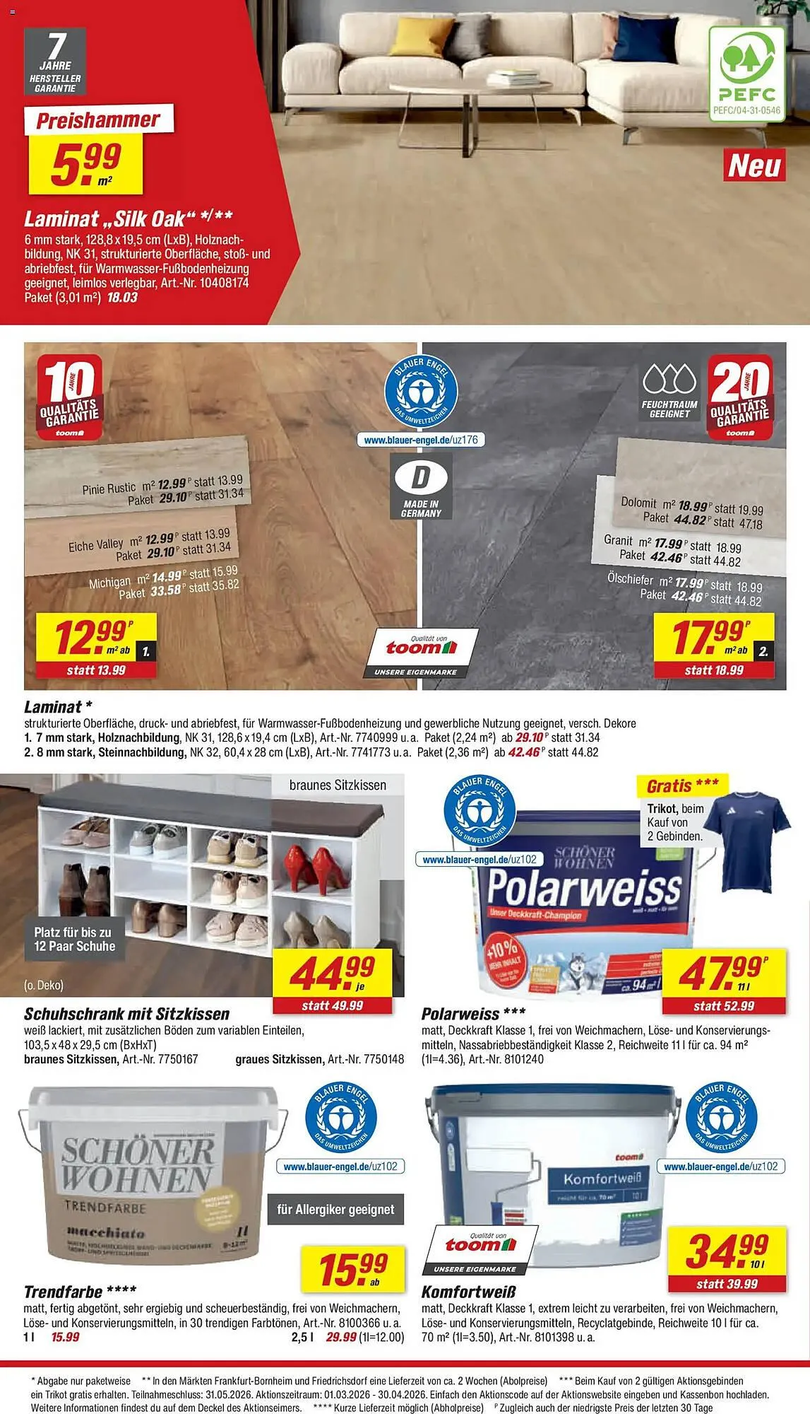 Toom Baumarkt Prospekt von 21. März bis 27. März 2026 - Prospekt seite 18