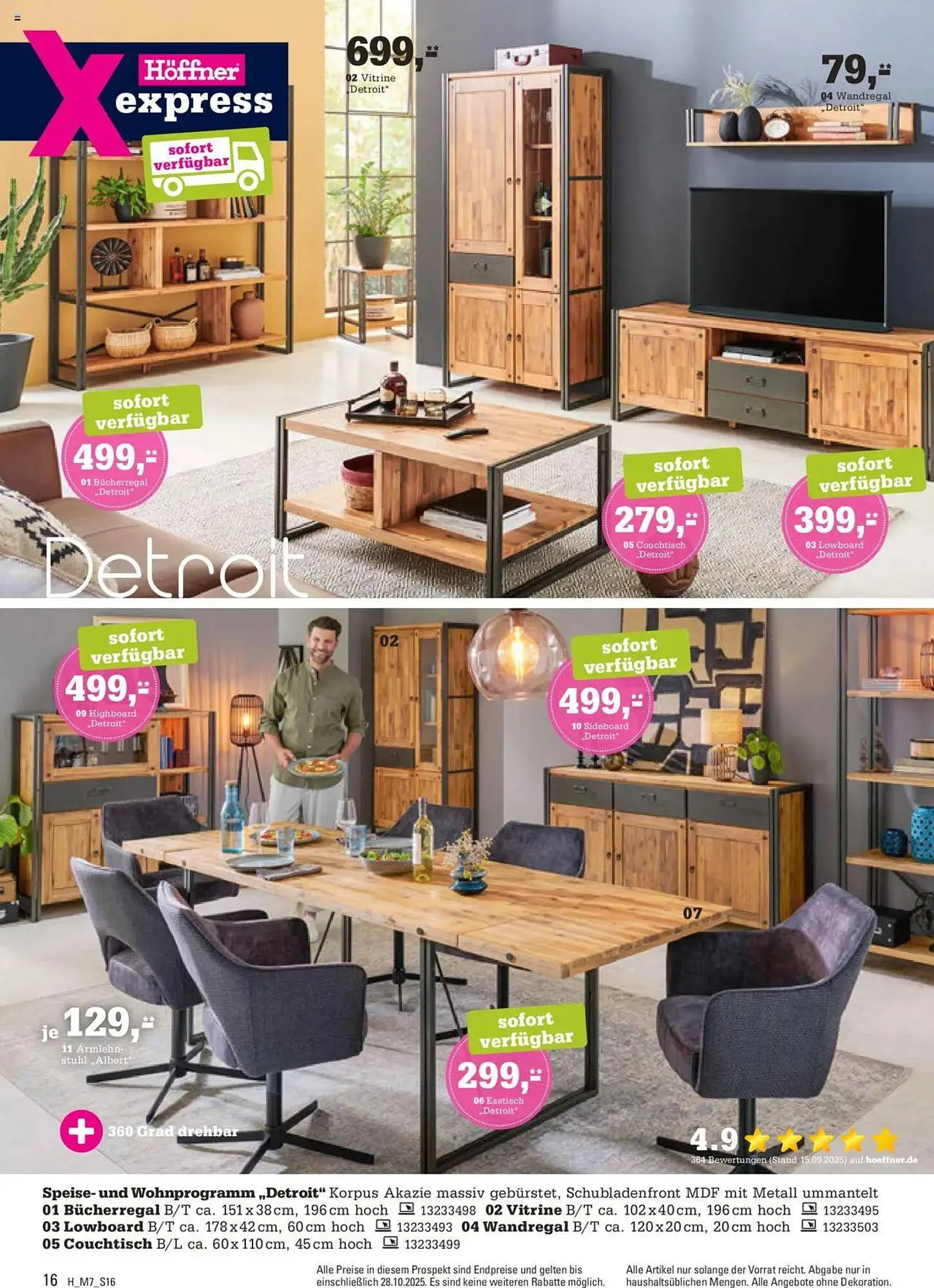 Höffner Prospekt von 15. Oktober bis 28. Oktober 2025 - Prospekt seite 16