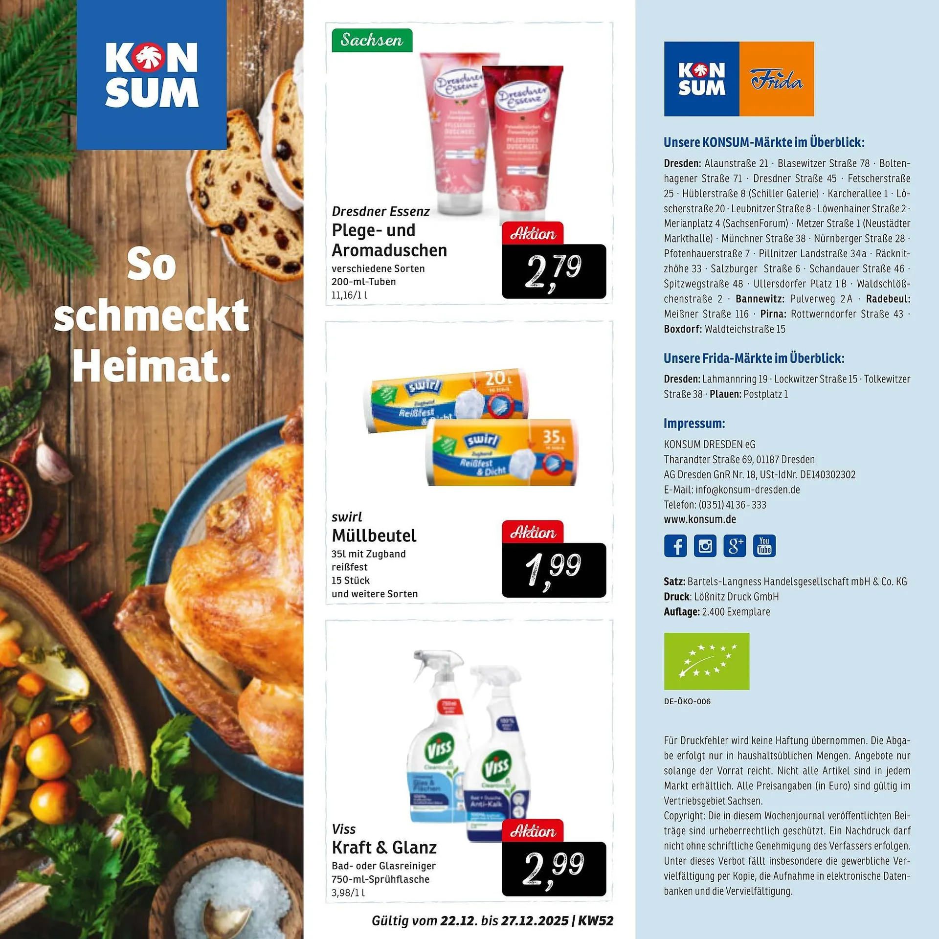 KONSUM Prospekt von 22. Dezember bis 27. Dezember 2025 - Prospekt seite 12