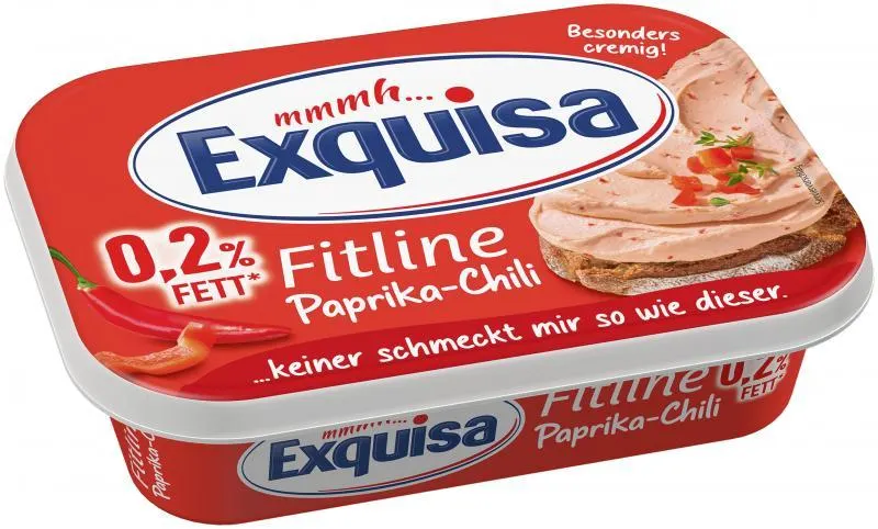 Exquisa Frischkäse Fitline Paprika Chili 0,2% 175 g