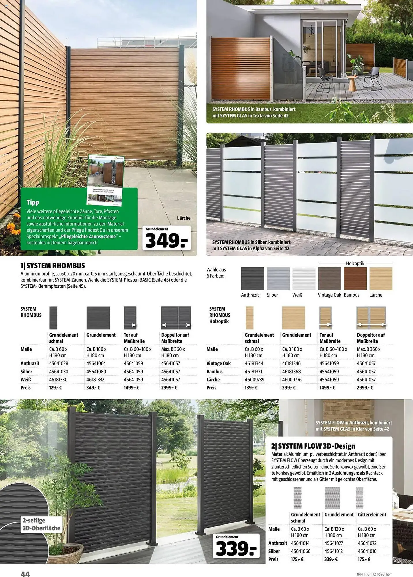 Hagebau Prospekt von 2. März bis 31. Dezember 2026 - Prospekt seite 44