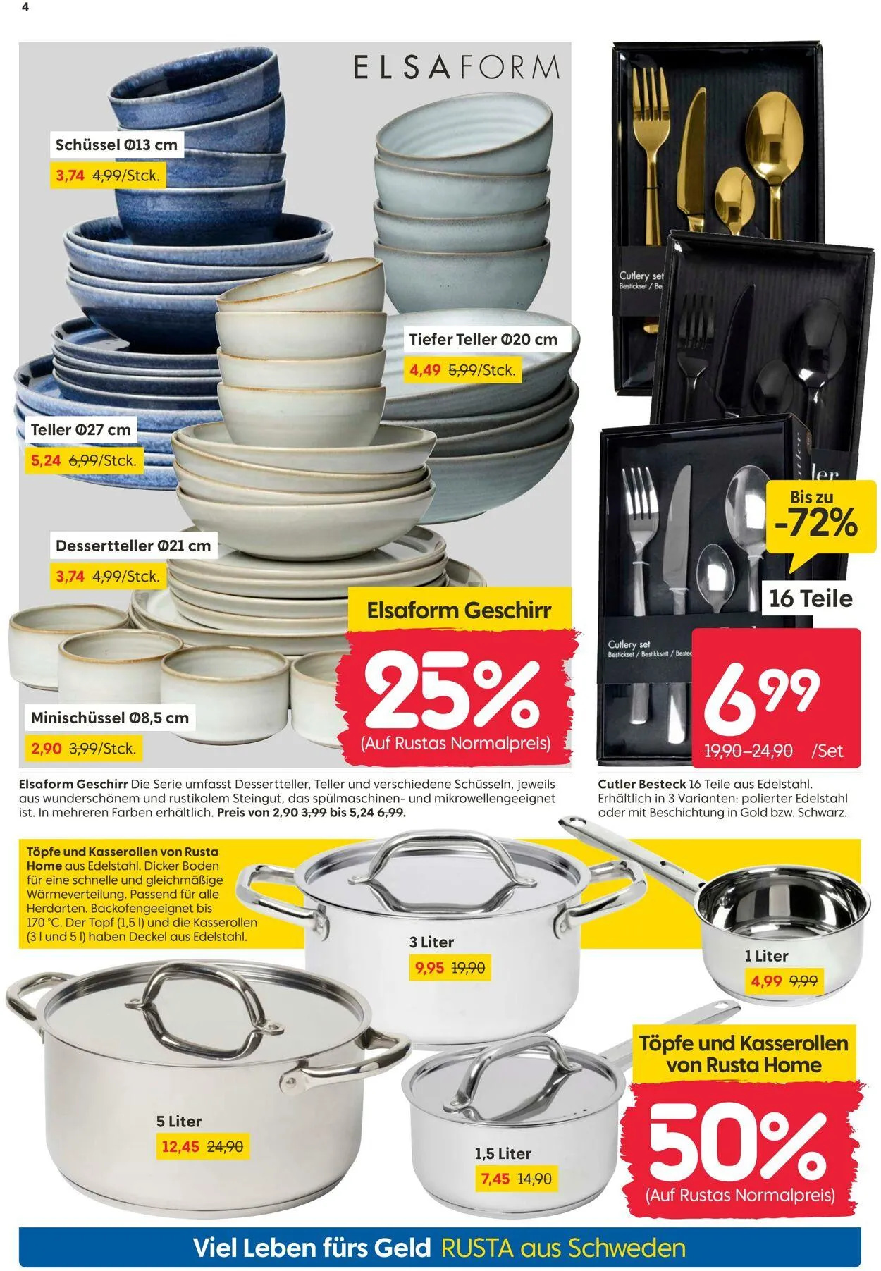 Rusta Aktueller Prospekt von 24. April bis 8. Mai 2025 - Prospekt seite 4