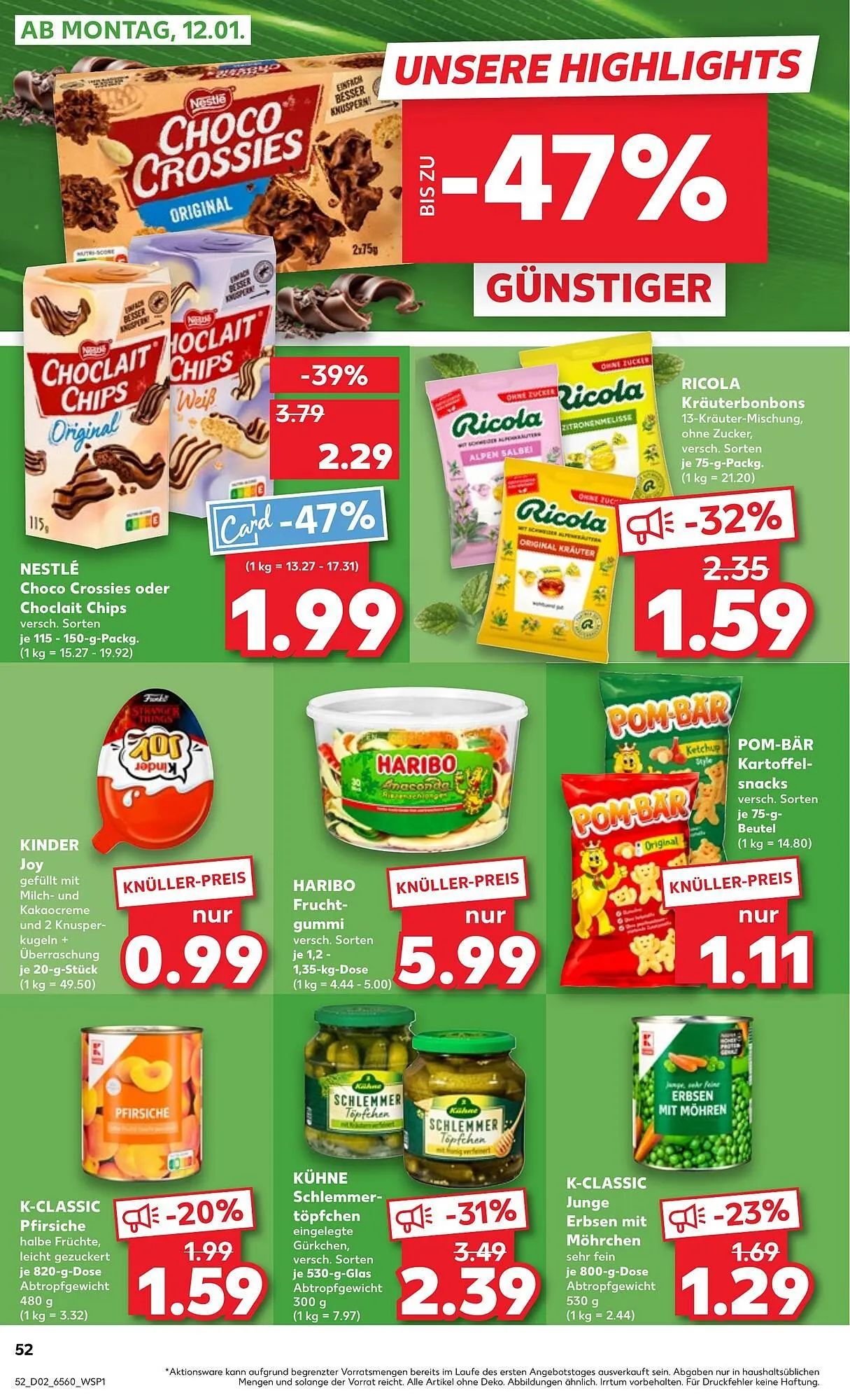 Kaufland Prospekt von 8. Januar bis 14. Januar 2026 - Prospekt seite 52
