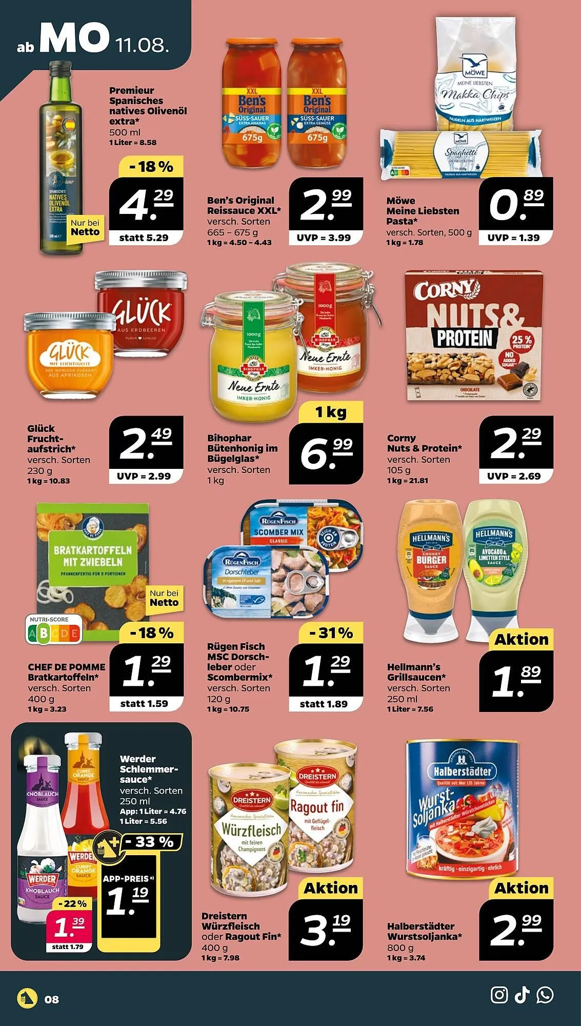 NETTO Prospekt von 11. August bis 16. August 2025 - Prospekt seite 8