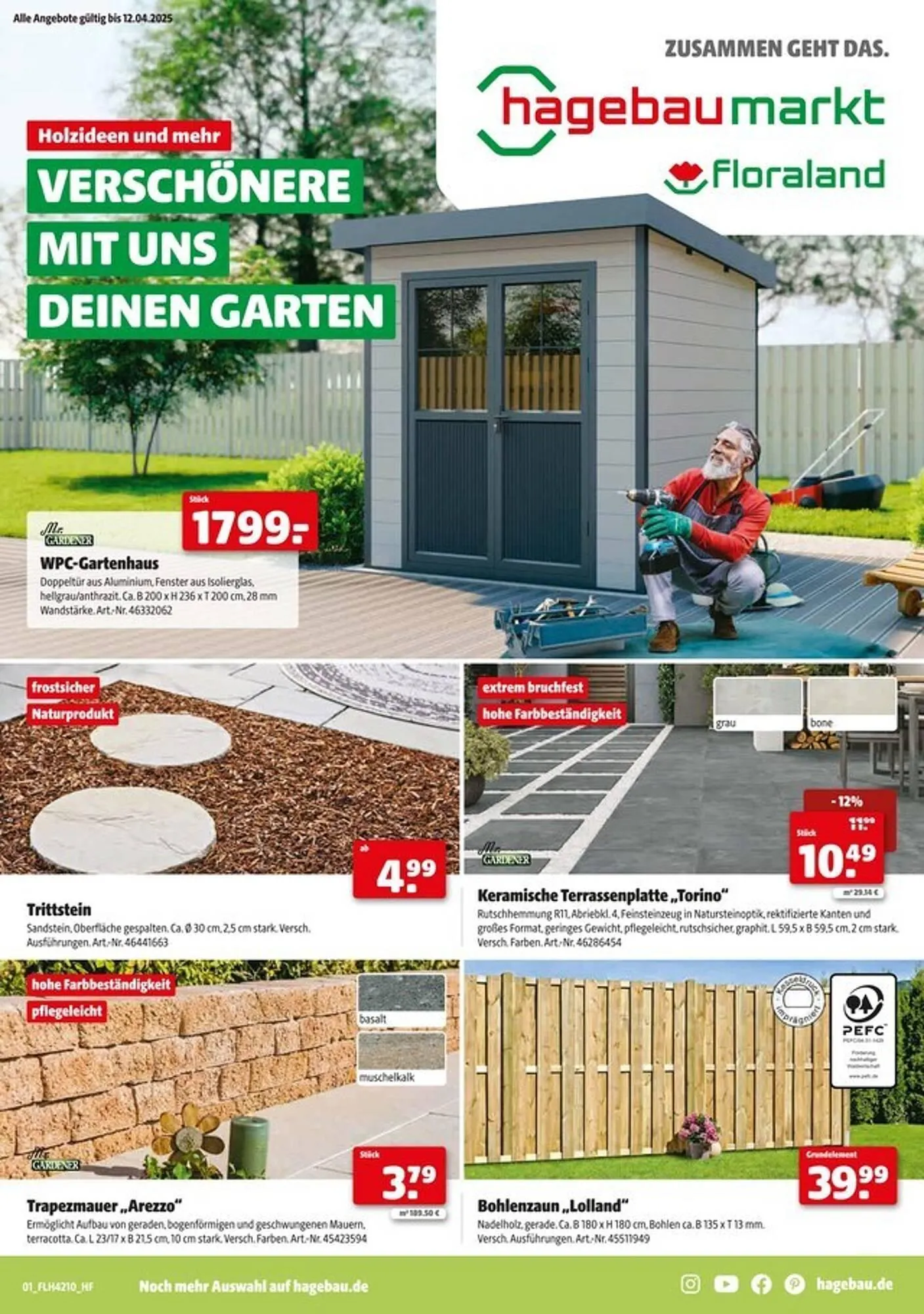 Hagebau Prospekt von 1. März bis 12. April 2025 - Prospekt seite 1