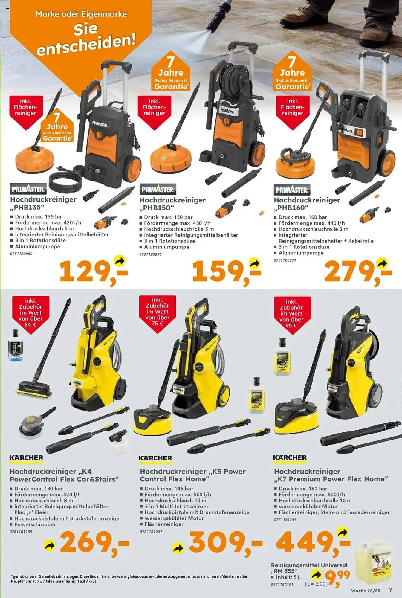 Globus Baumarkt Prospekt von 16. Juni bis 21. Juni 2025 - Prospekt seite 7