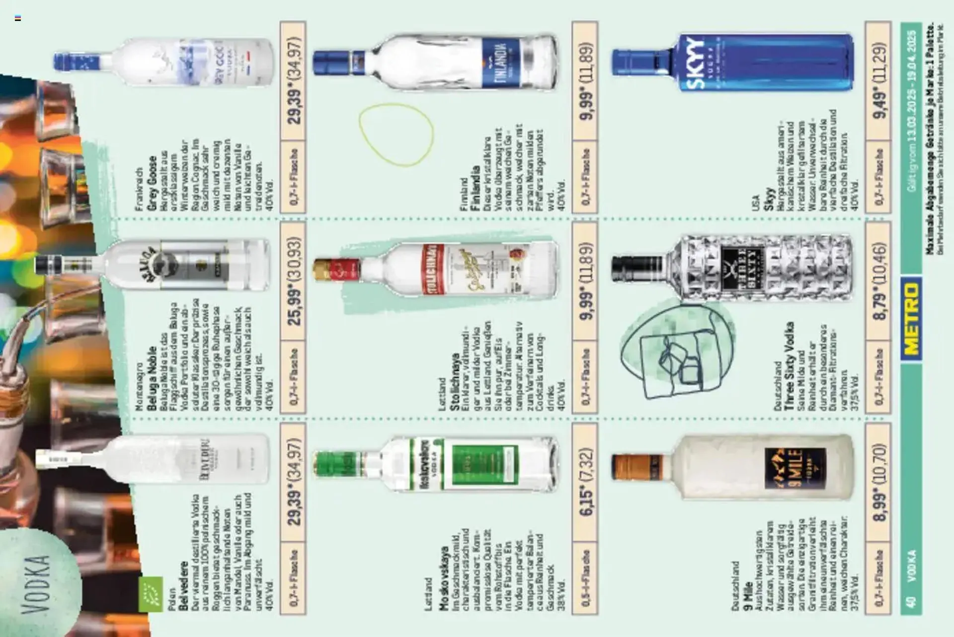 METRO Prospekt von 13. März bis 19. April 2025 - Prospekt seite 40