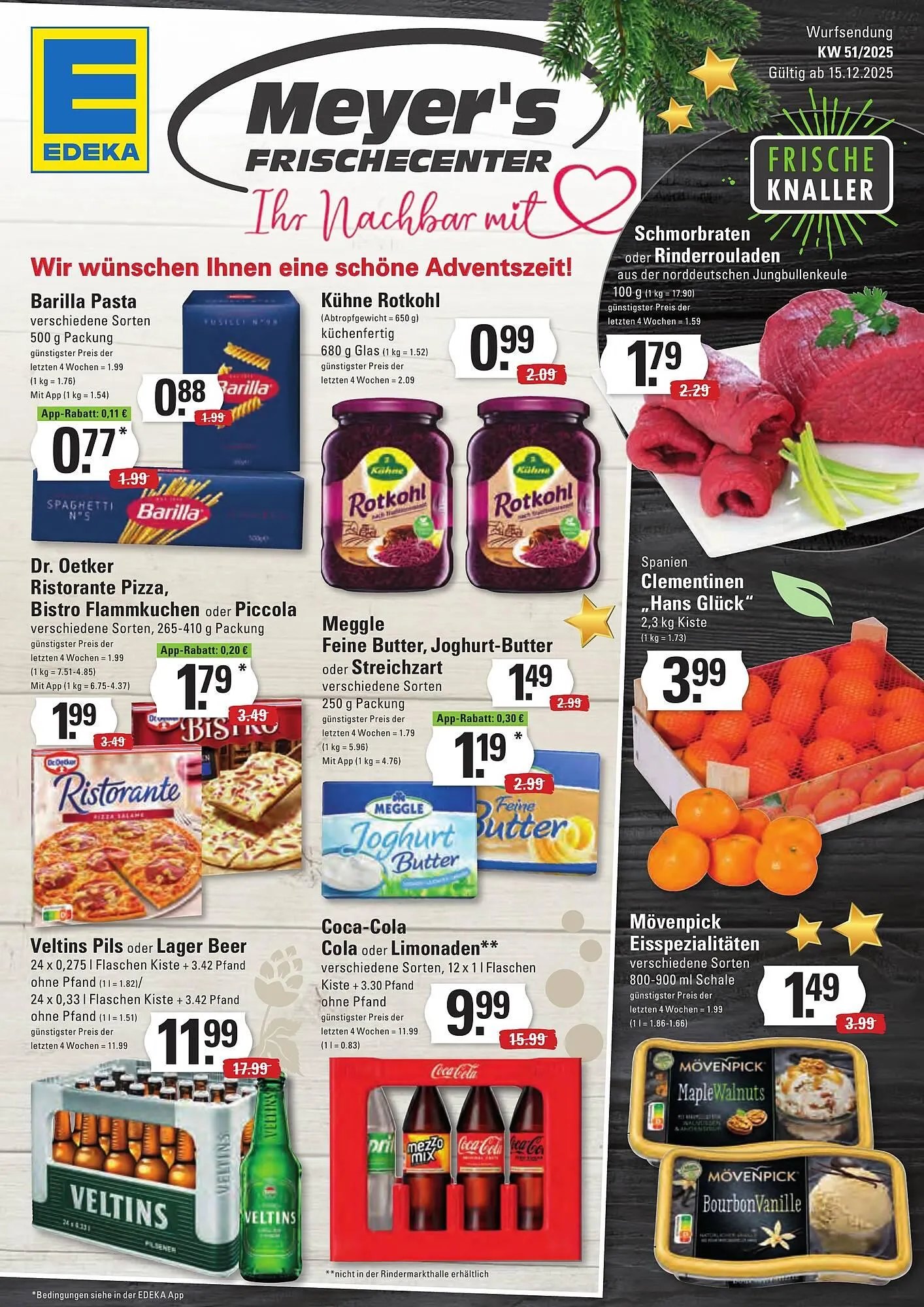 Meyer's Frischemarkt Prospekt von 15. Dezember bis 20. Dezember 2025 - Prospekt seite 1