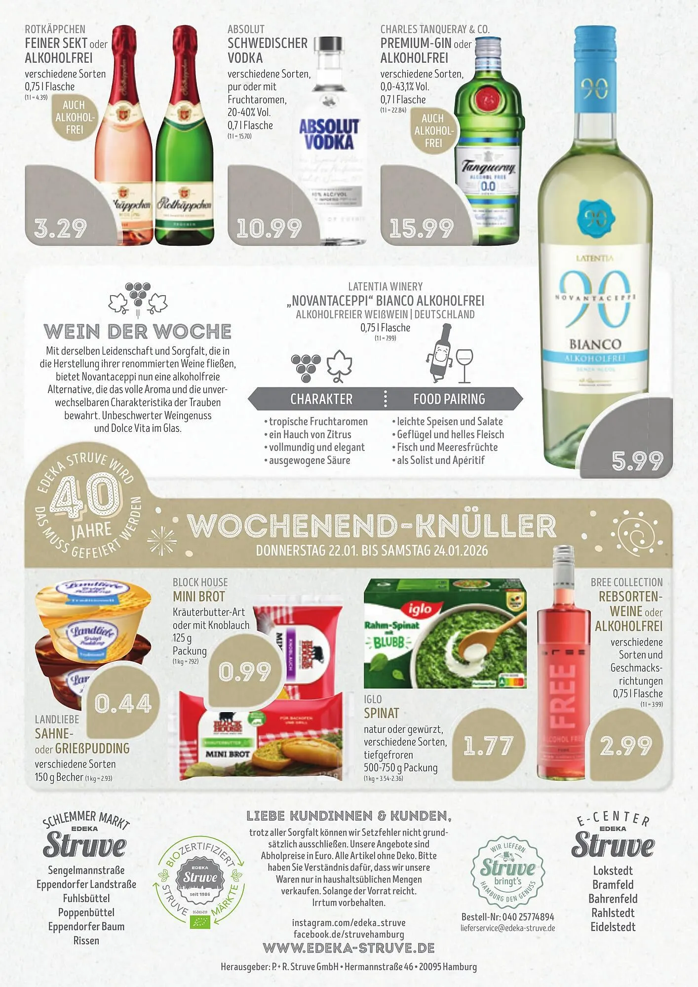 Edeka Struve Prospekt von 19. Januar bis 24. Januar 2026 - Prospekt seite 18