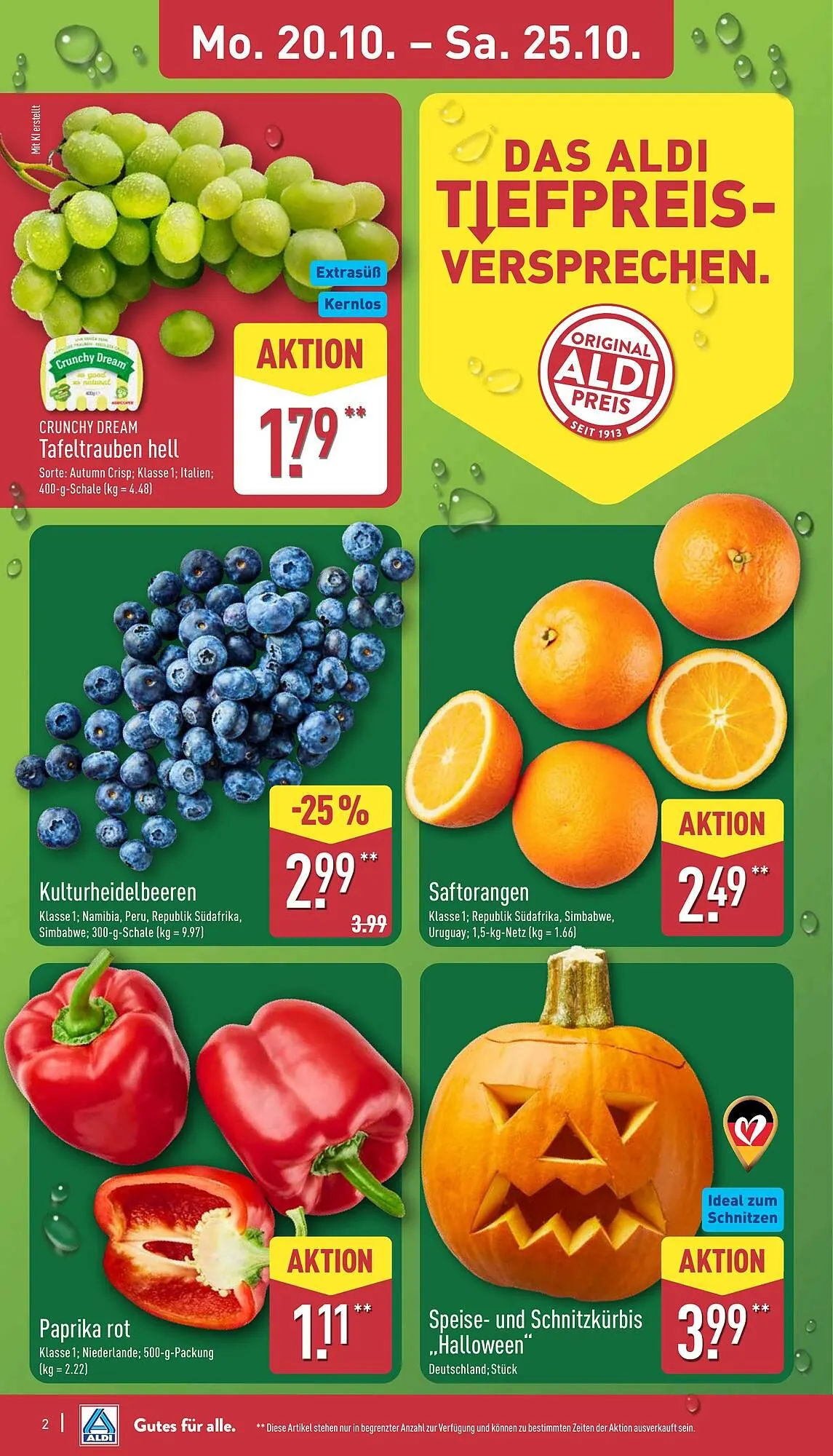 Aldi Nord Prospekt von 20. Oktober bis 26. Oktober 2025 - Prospekt seite 2