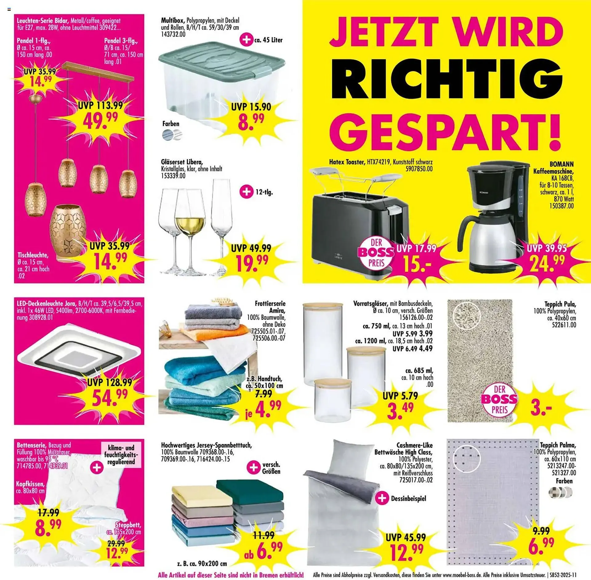 Möbel Boss Prospekt von 20. Dezember bis 2. Januar 2026 - Prospekt seite 11