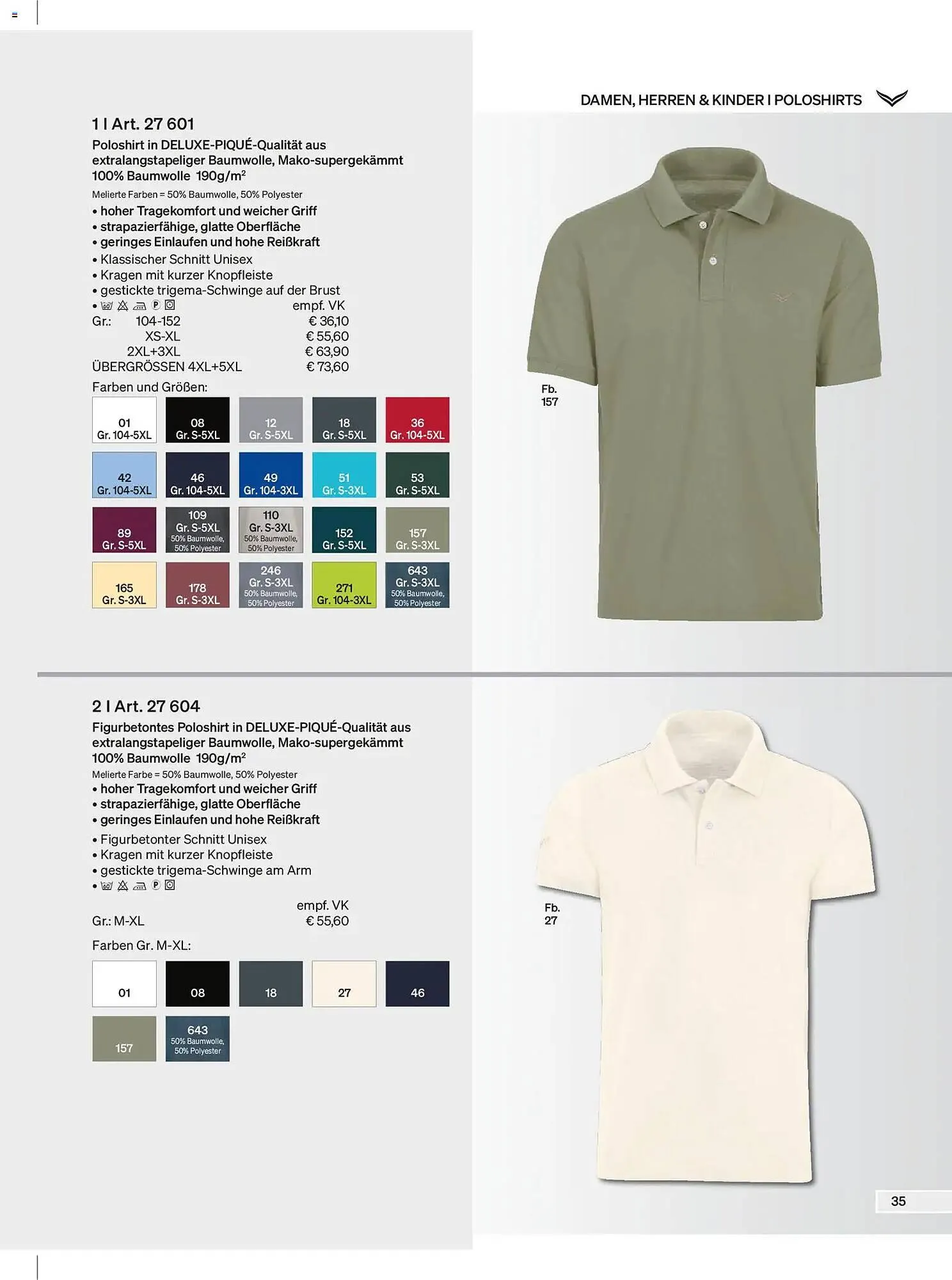 Trigema Prospekt von 1. Februar bis 31. August 2026 - Prospekt seite 35